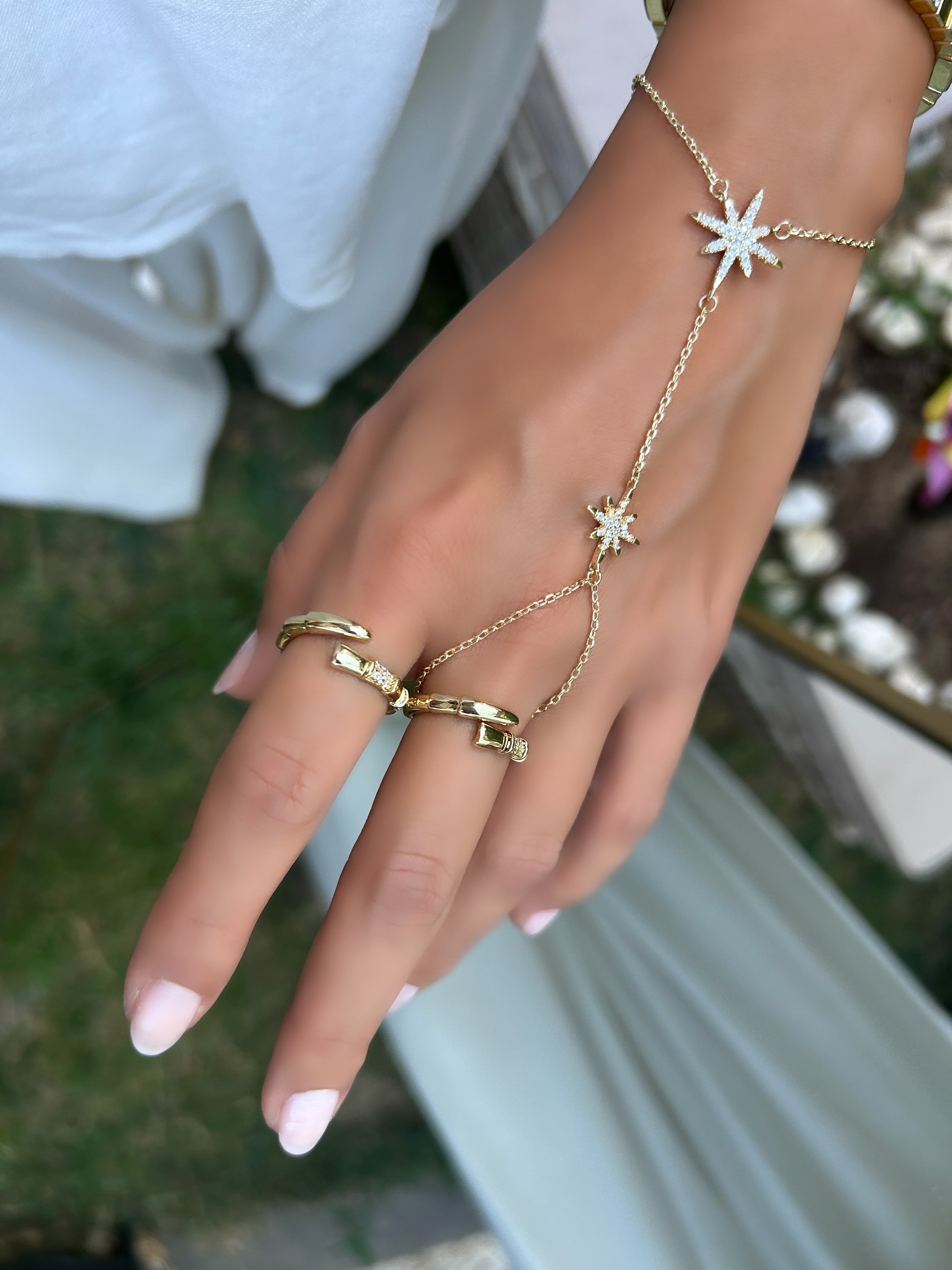 Vip Özel Seri 14K Taşlı Yılan Model Ayarlanabilir Yüzük