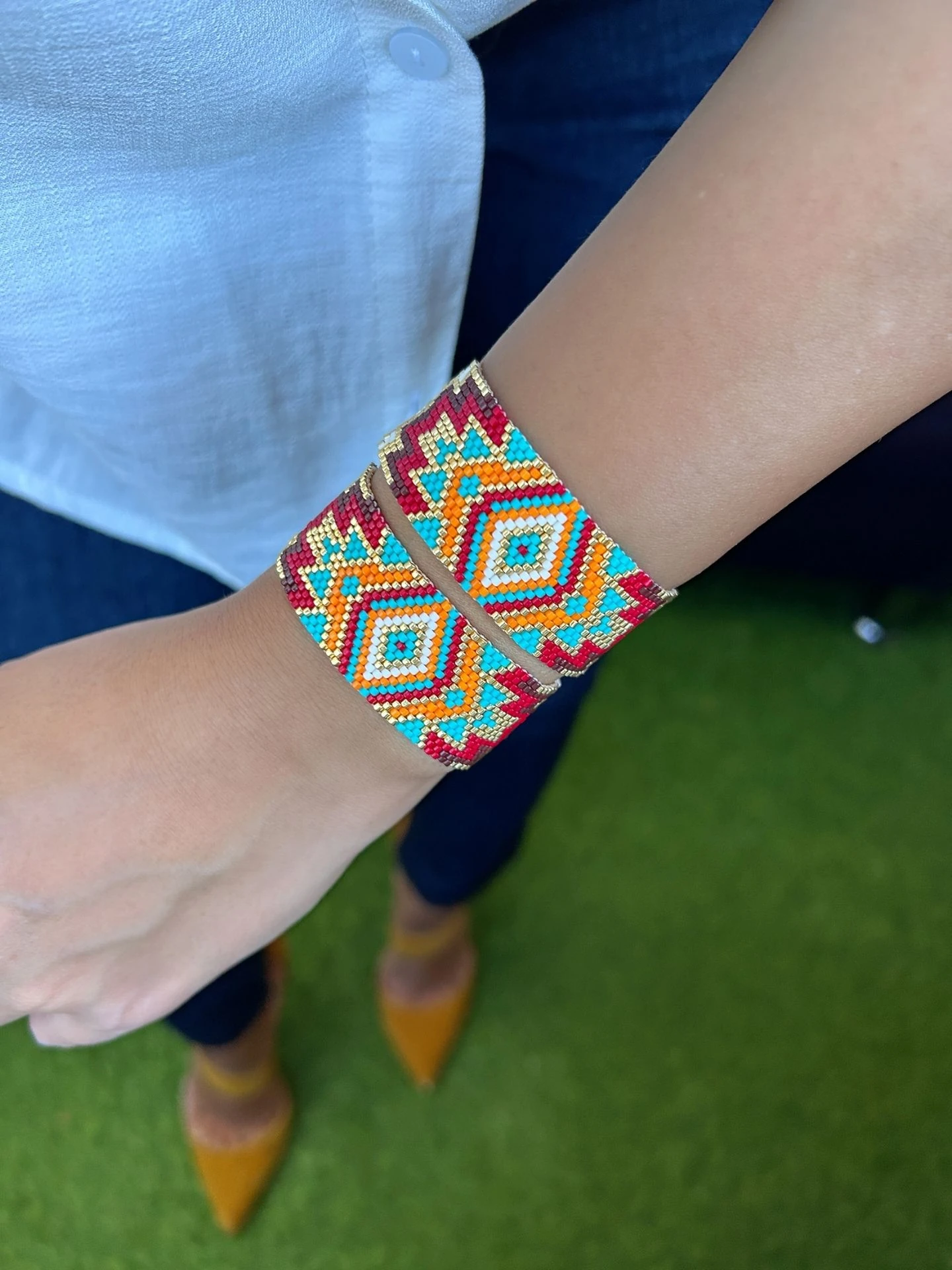 Etnik Desen Miyuki Boncuklu Bileklik