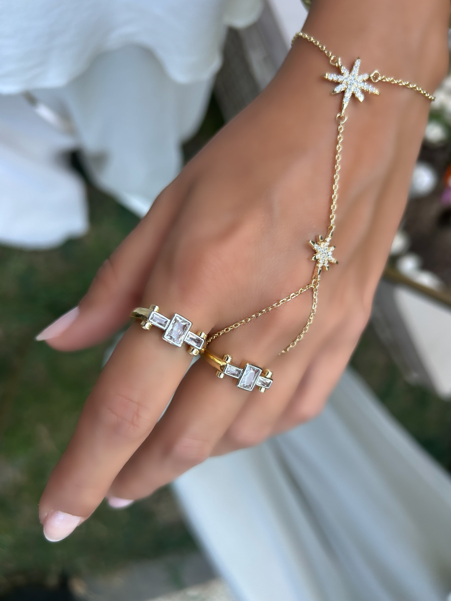 Vip Özel Seri 14K Vintage Model Ayarlanabilir Yüzük