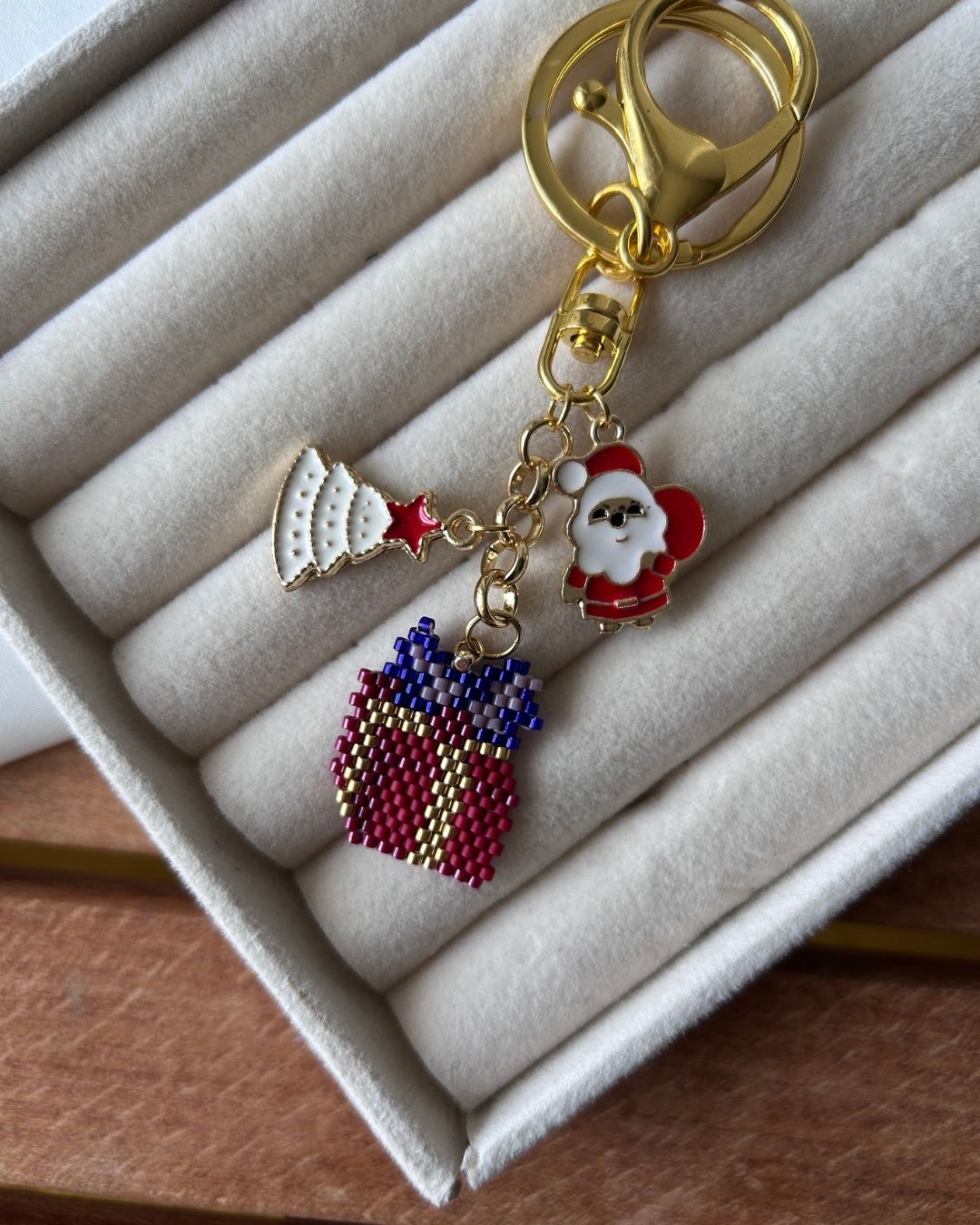 Noel Hediye Paketi Miyuki Tasarım Anahtarlık & Çanta Charm
