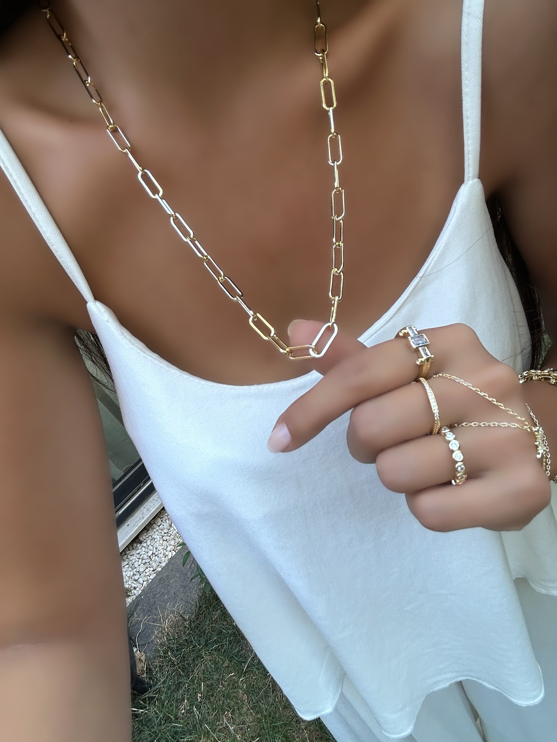 Vip Özel Seri 14K 60 Cm Büyük Ataç Kolye