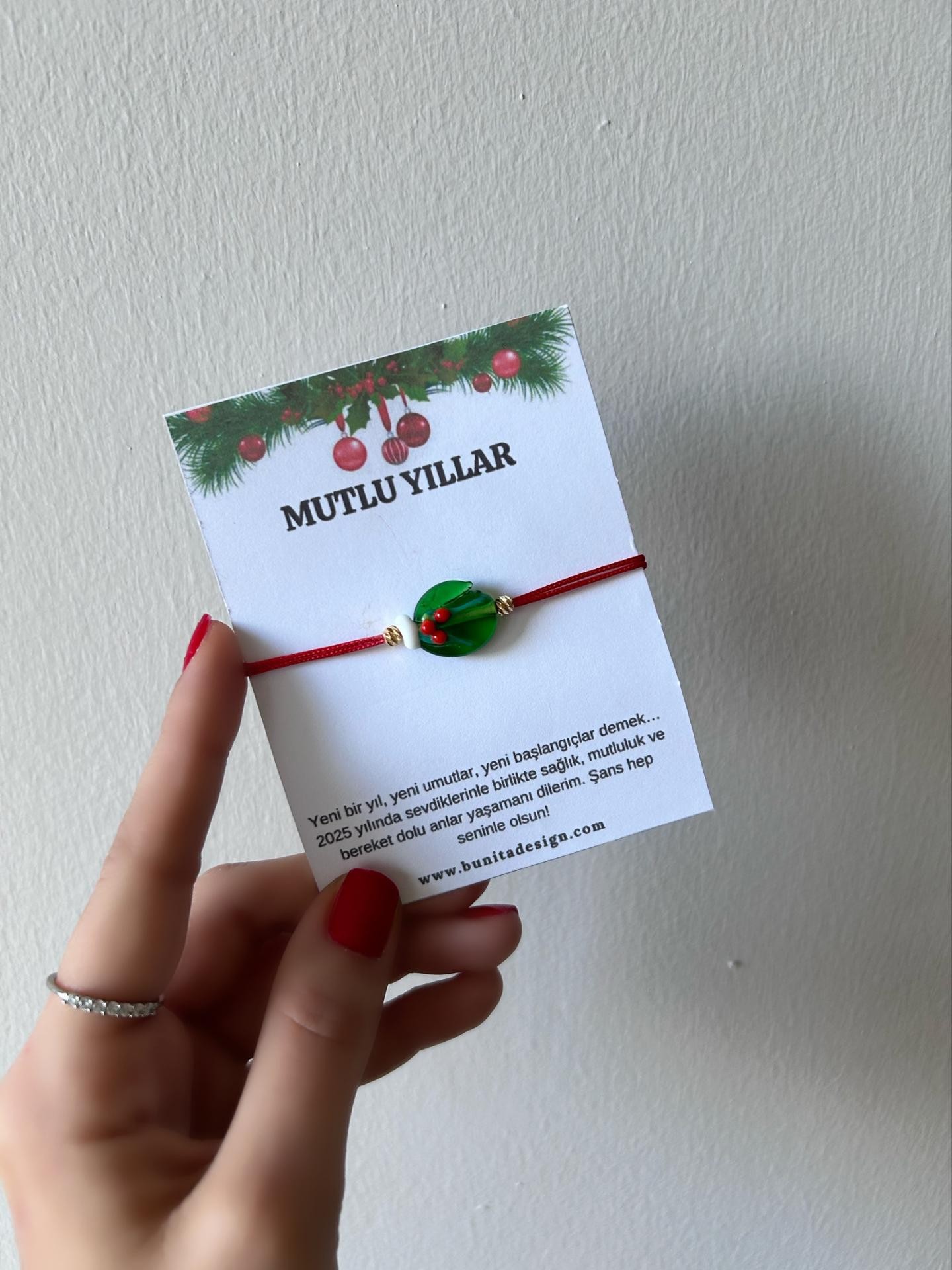 Murano Cam Kokinalı Eldiven Yeni Yıl Konsept Bileklik