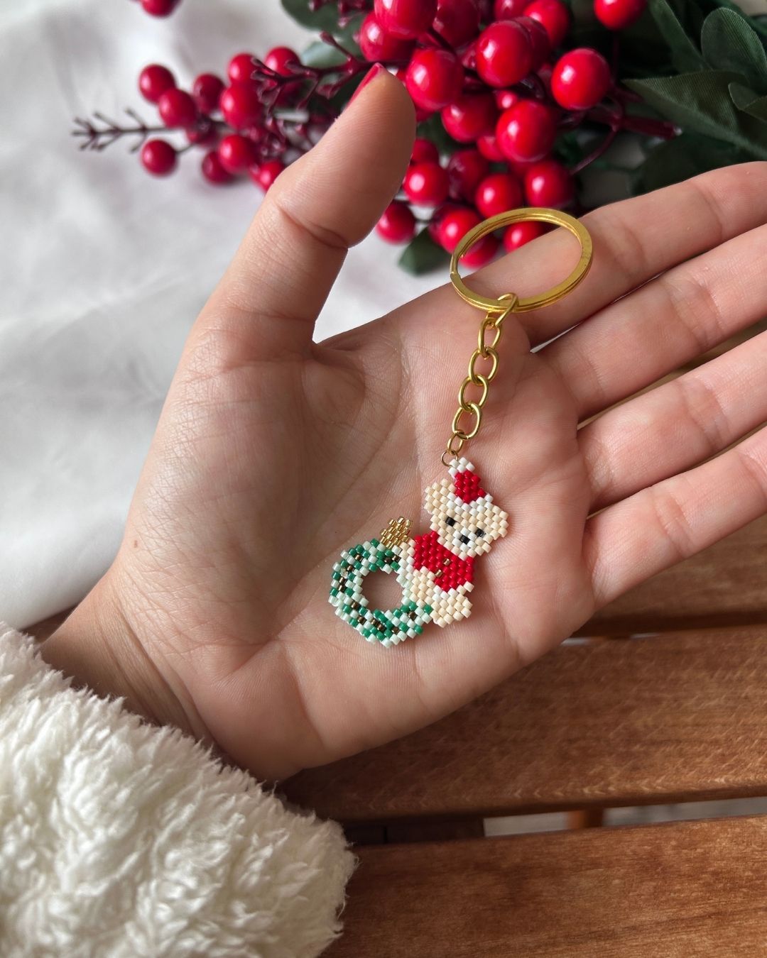 Ayıcık Motifli Miyuki Tasarım Aksesuar