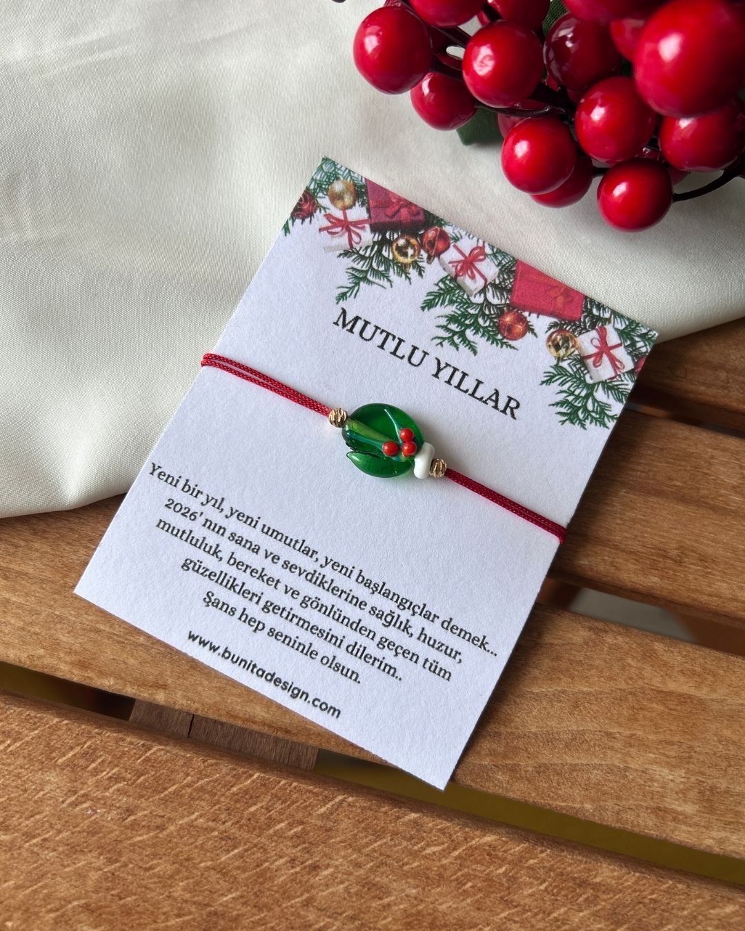 Murano Cam Kokinalı Eldiven Yeni Yıl Konsept Bileklik