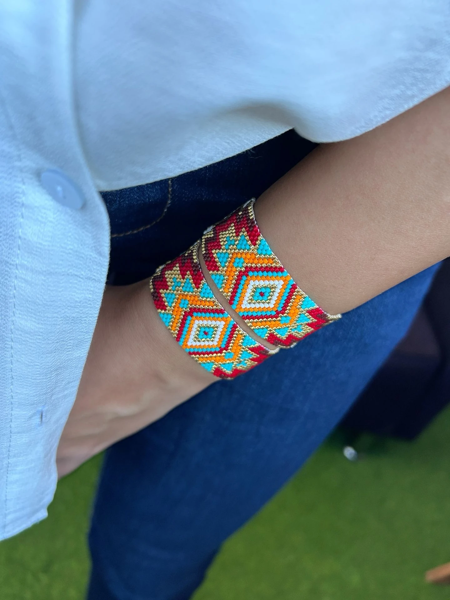 Etnik Desen Miyuki Boncuklu Bileklik