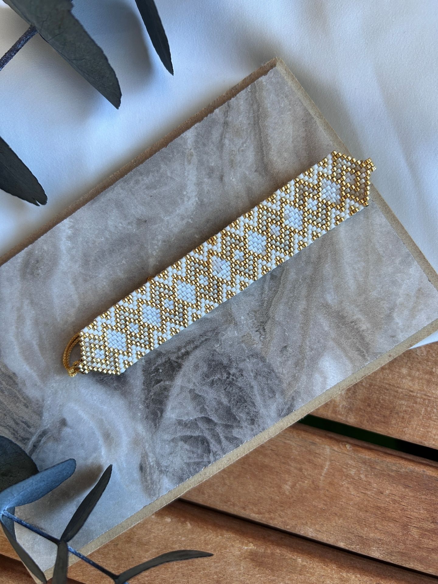 Baklava Desen Tasarım Miyuki Bileklik