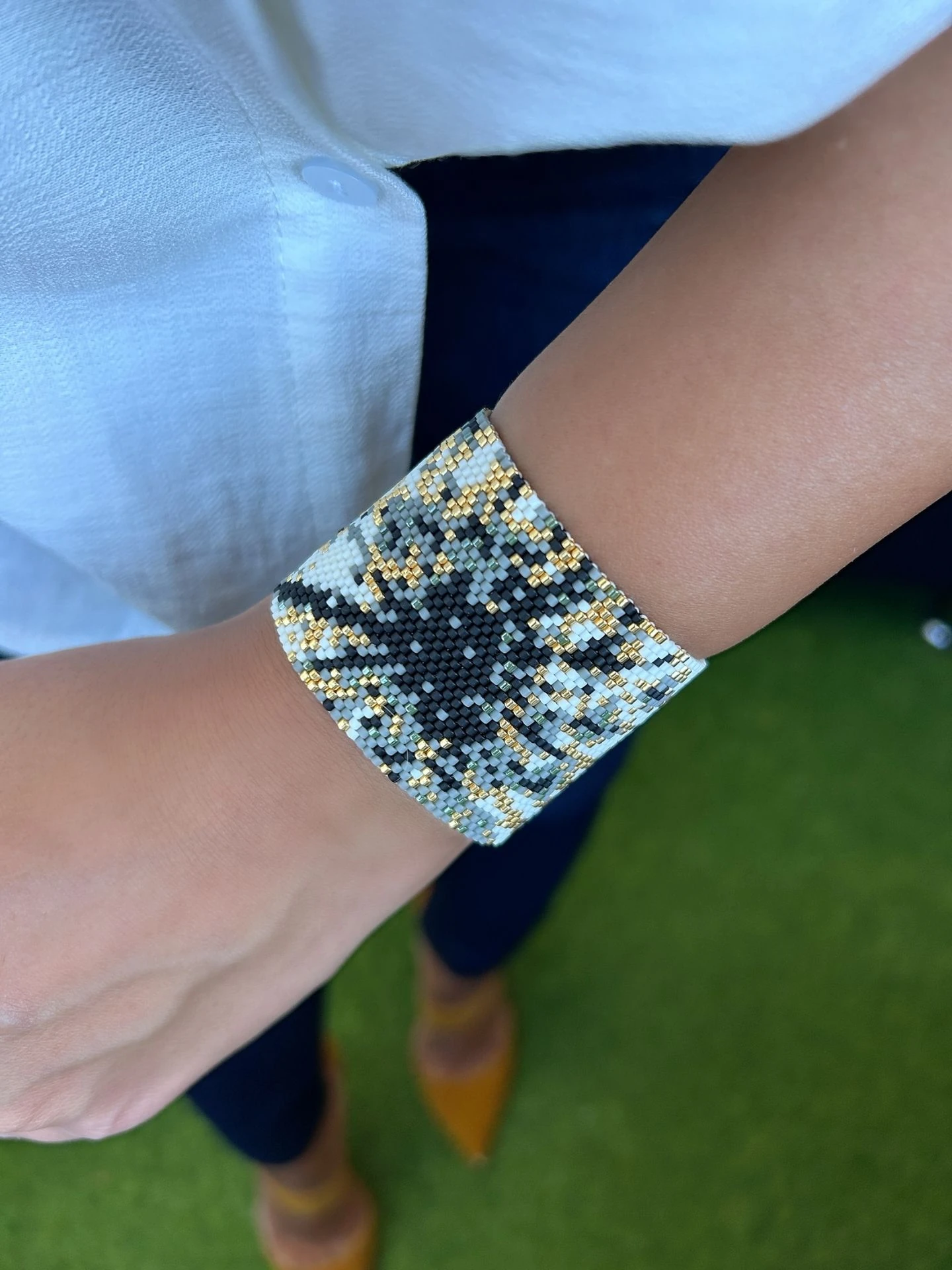 Tasarım Yıldız Motif Kalın Miyuki Bileklik