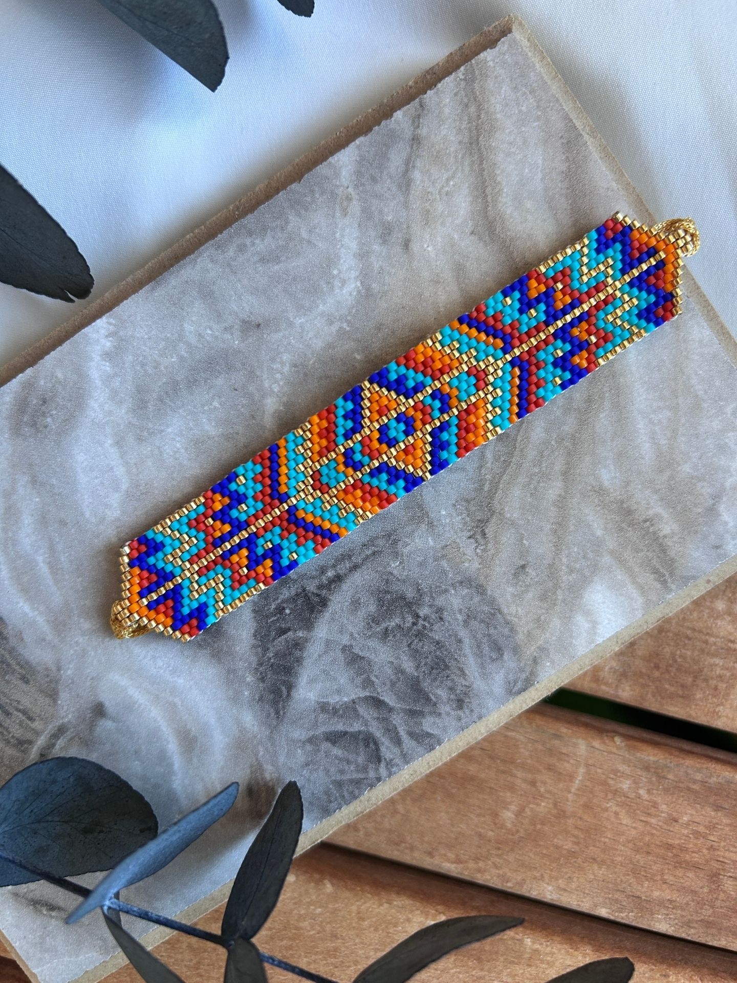 Etnik Desen Tasarım Miyuki Bileklik