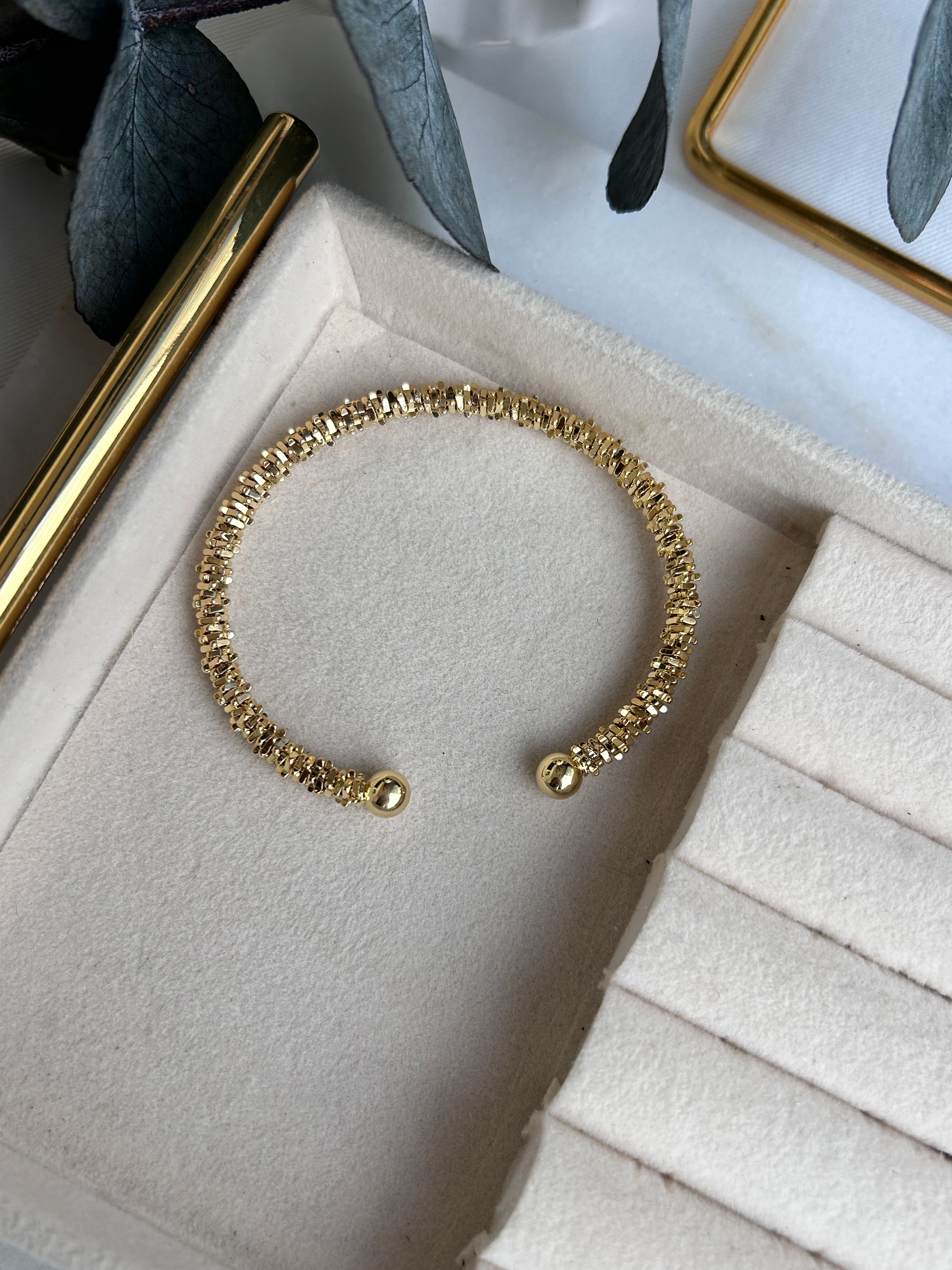 Vip Özel Seri 14K Gold Parlak Kelepçe