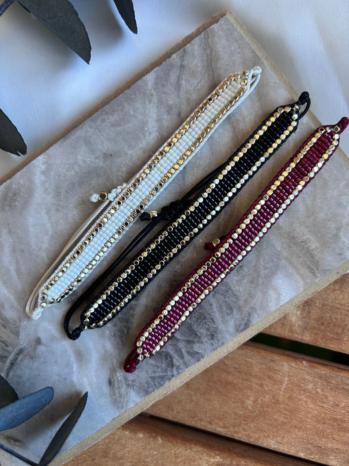 Gold Taş Detay Miyuki Bileklik