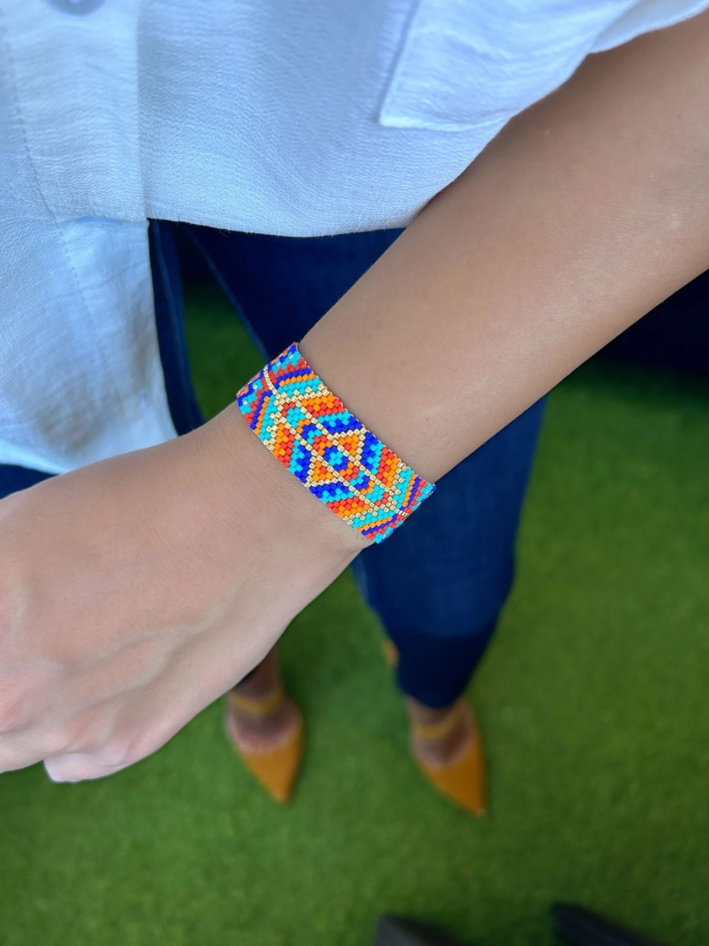 Etnik Desen Tasarım Miyuki Bileklik