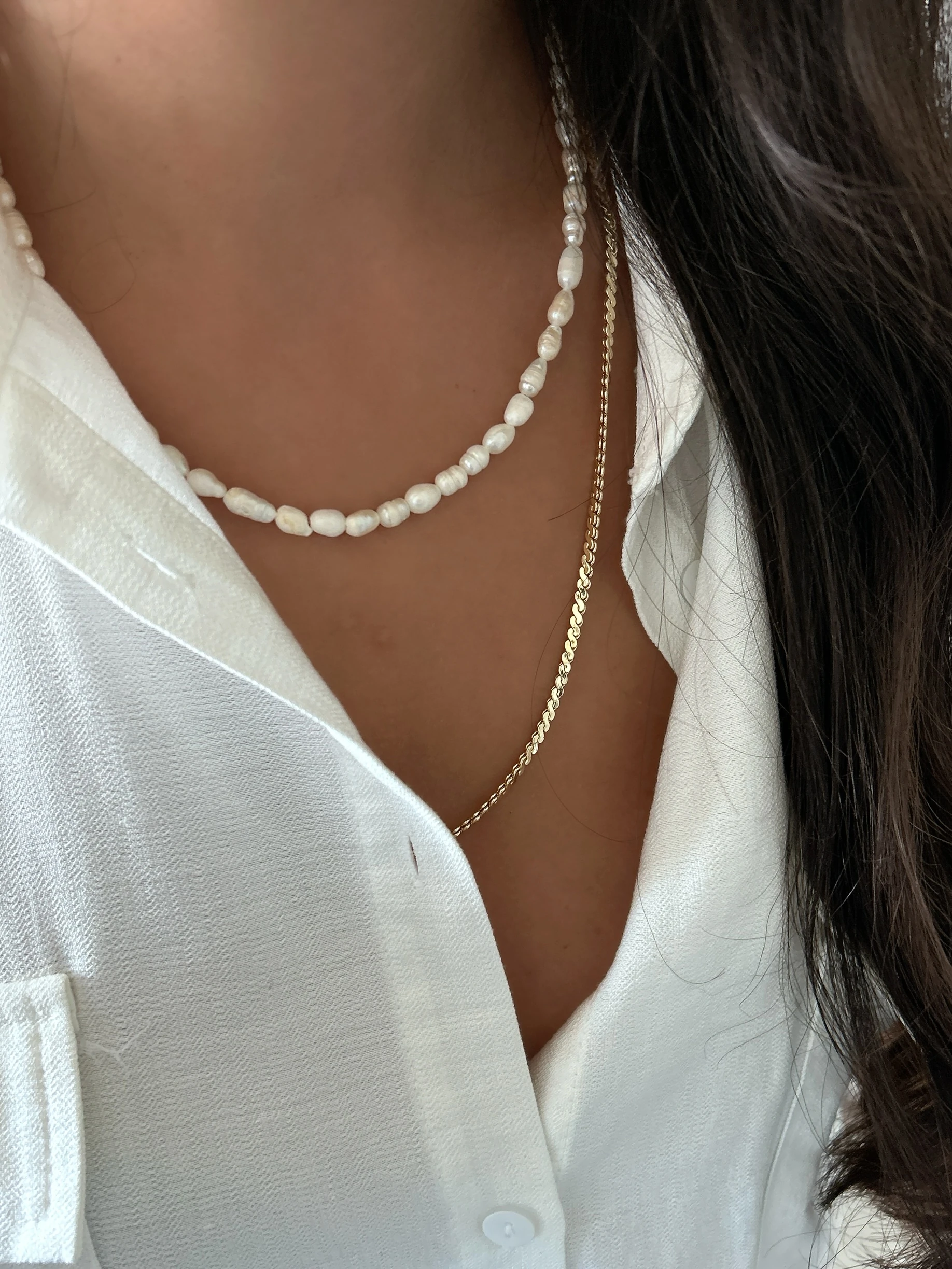 Ebedi Zarafet – Sıra Barok İnci Kolye