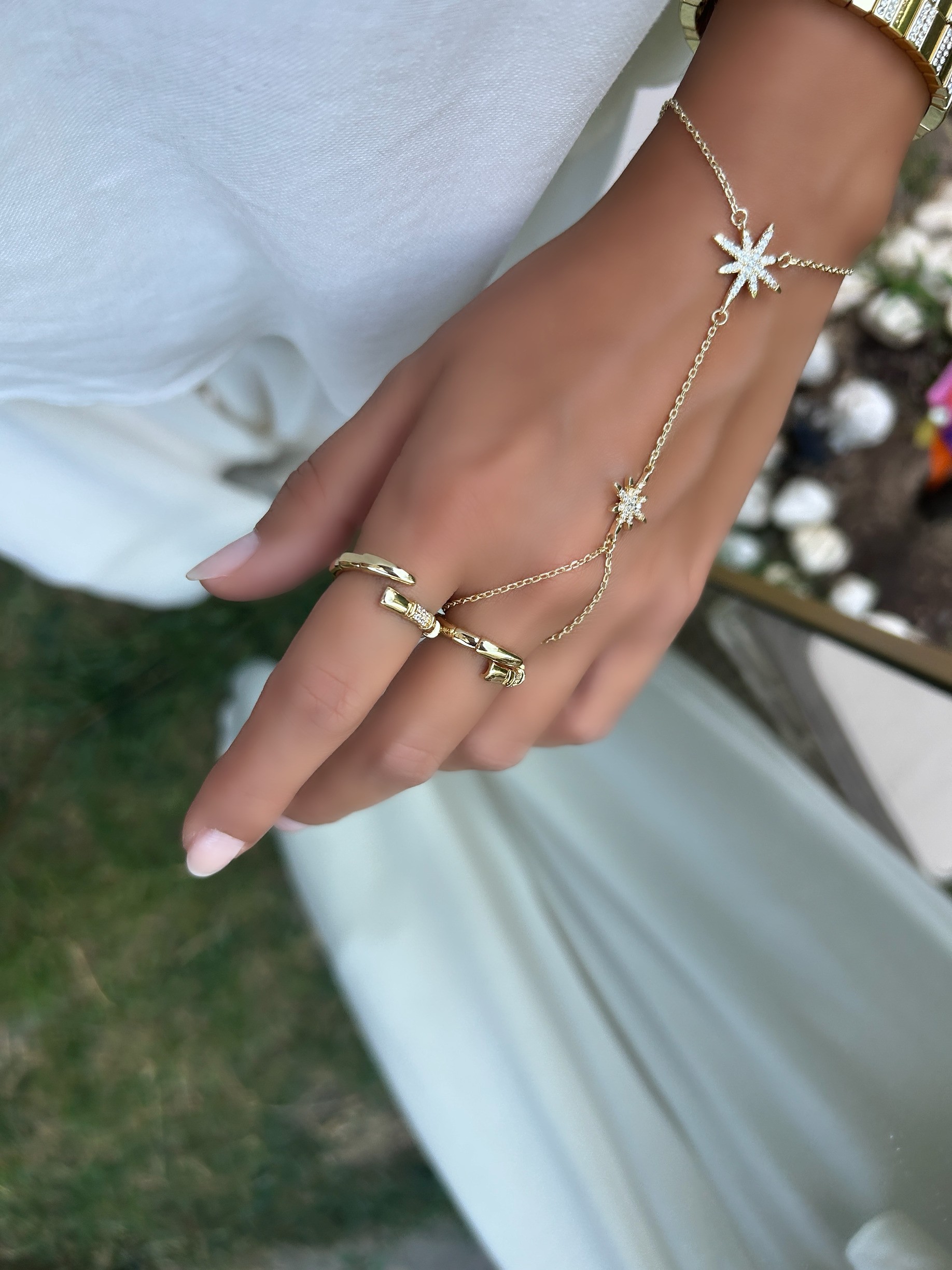 Vip Özel Seri 14K Taşlı Yılan Model Ayarlanabilir Yüzük