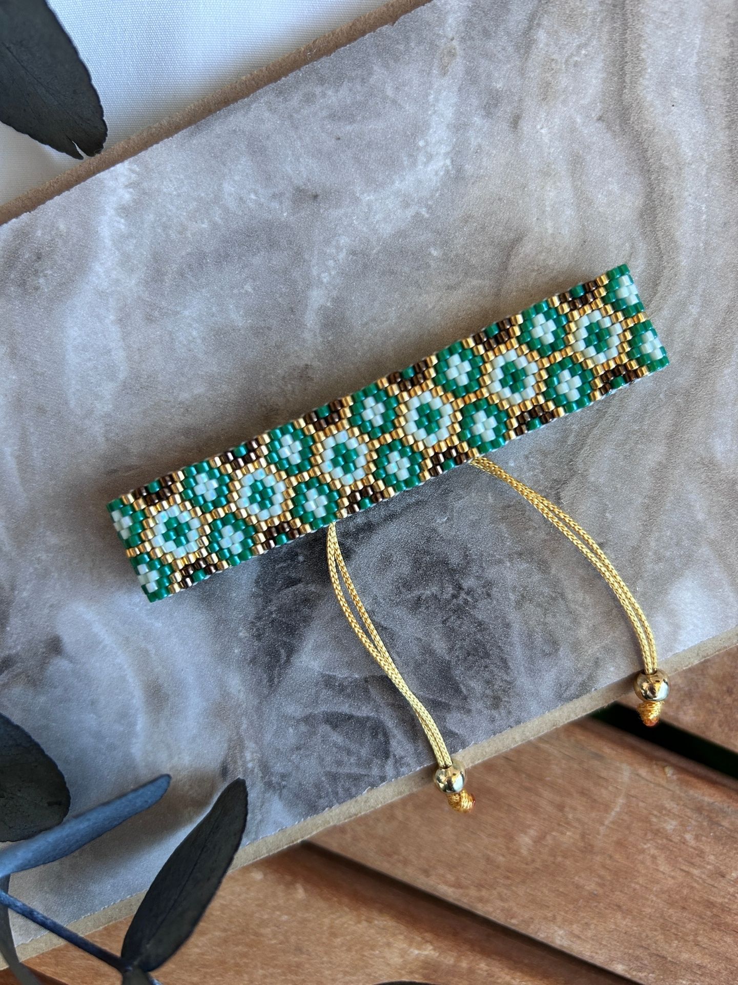 Altın Petek Tasarım Miyuki Bileklik