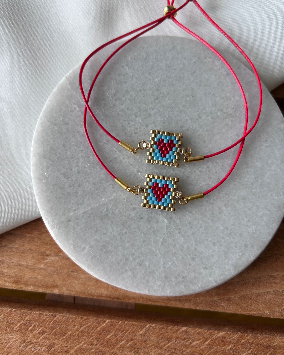 Kalp Motif Yeni Yıl Konsept Miyuki Bileklik