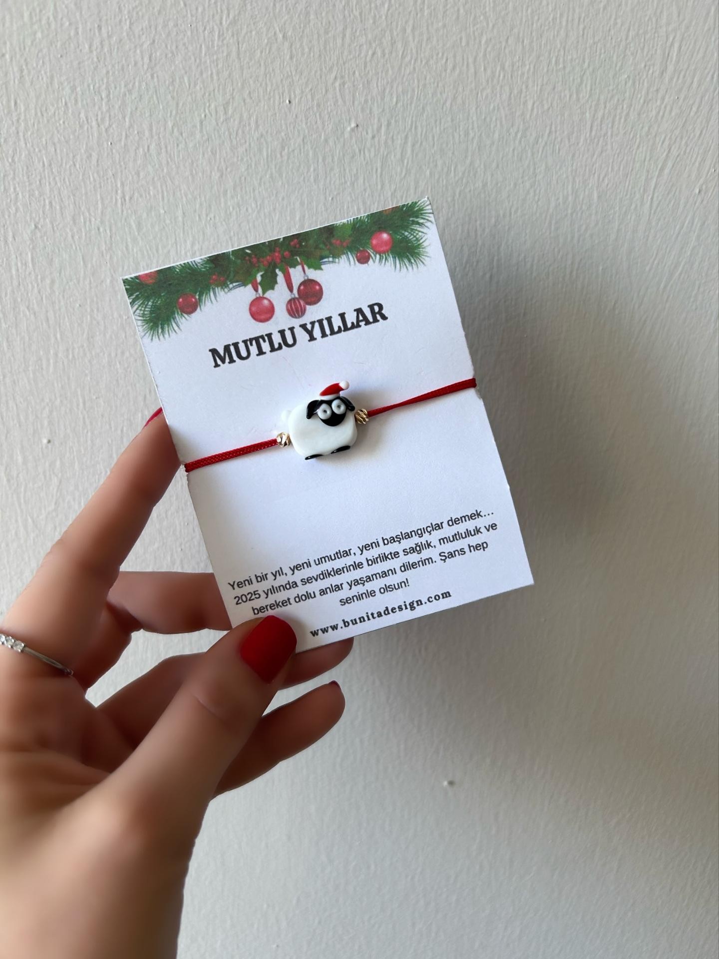 Murano Cam Koyun Yeni Yıl Konsept Bileklik
