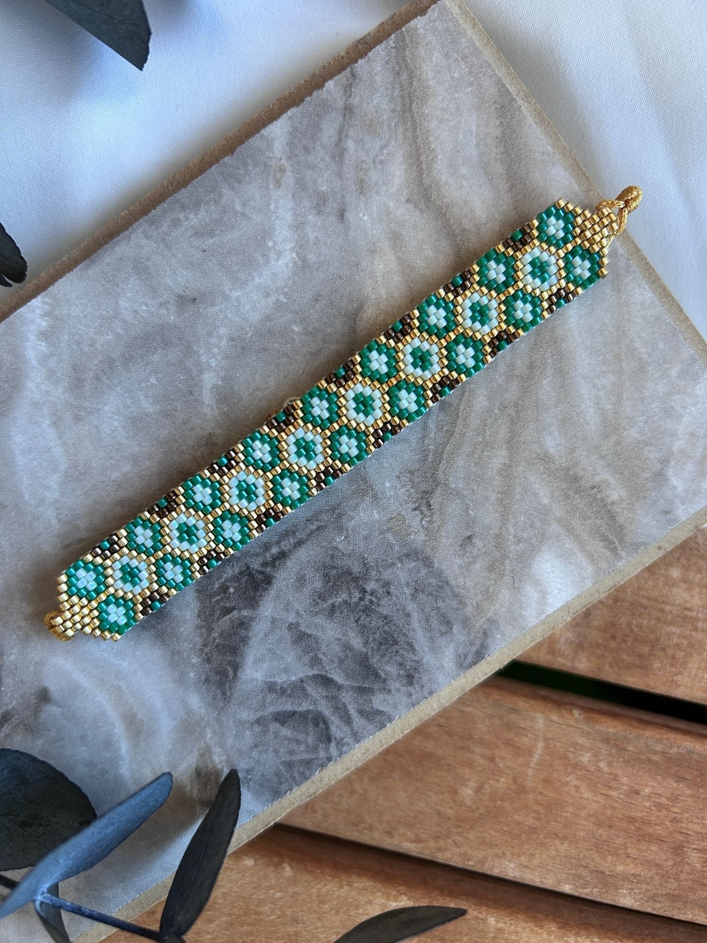 Altın Petek Tasarım Miyuki Bileklik