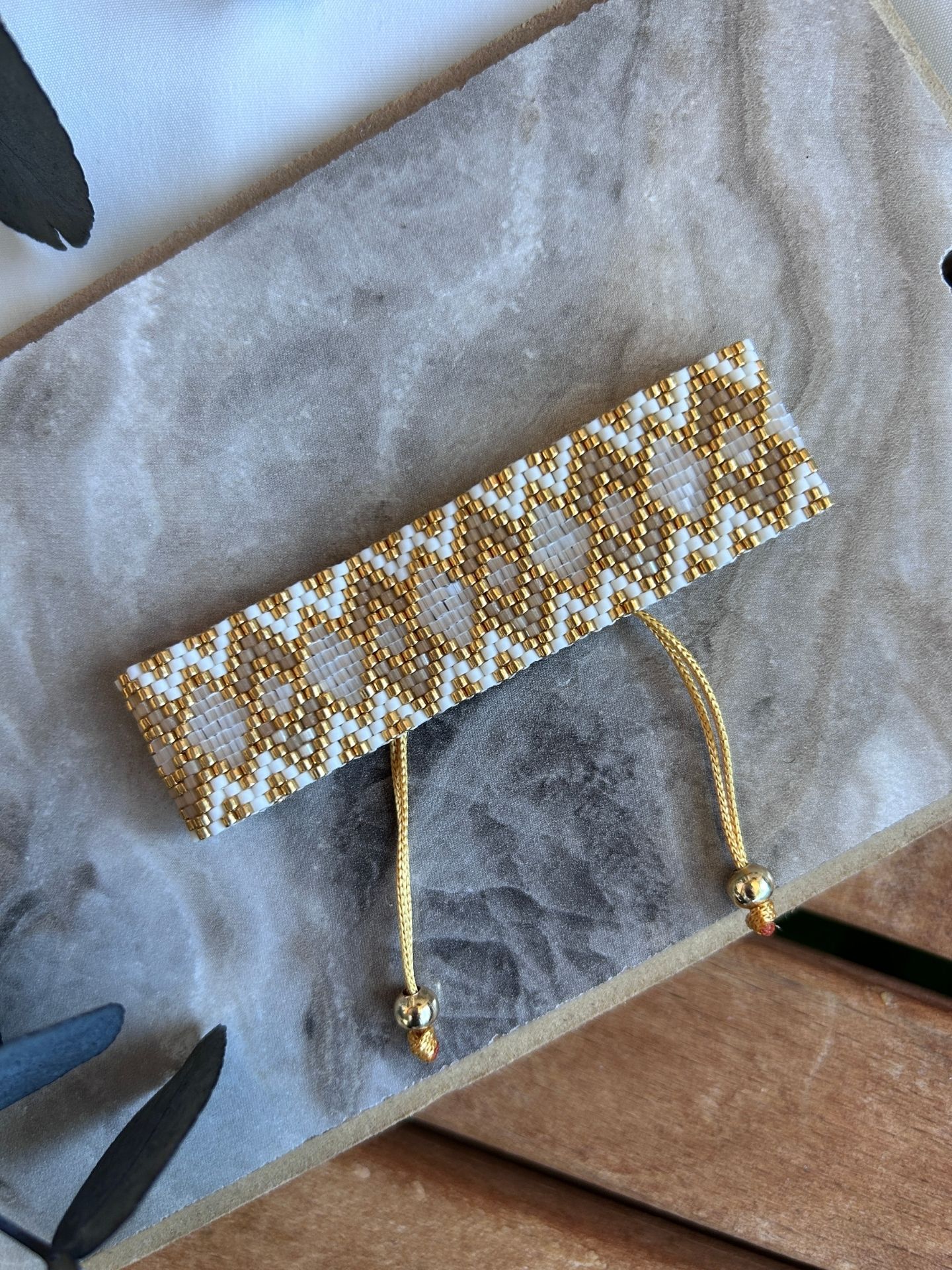 Baklava Desen Tasarım Miyuki Bileklik