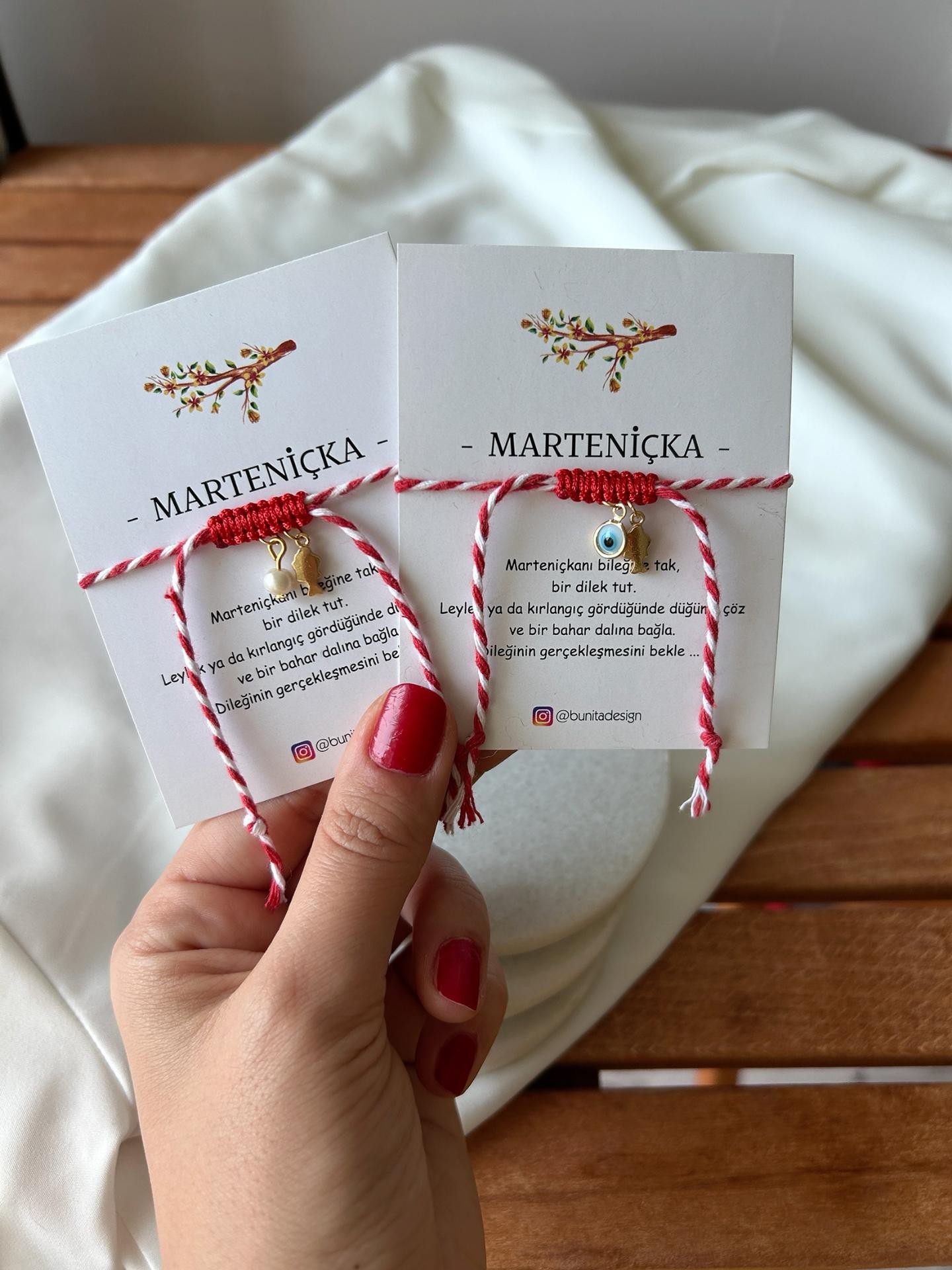 Balık ve Nazar Boncuklu Charm Marteniçka Dilek Bilekliği