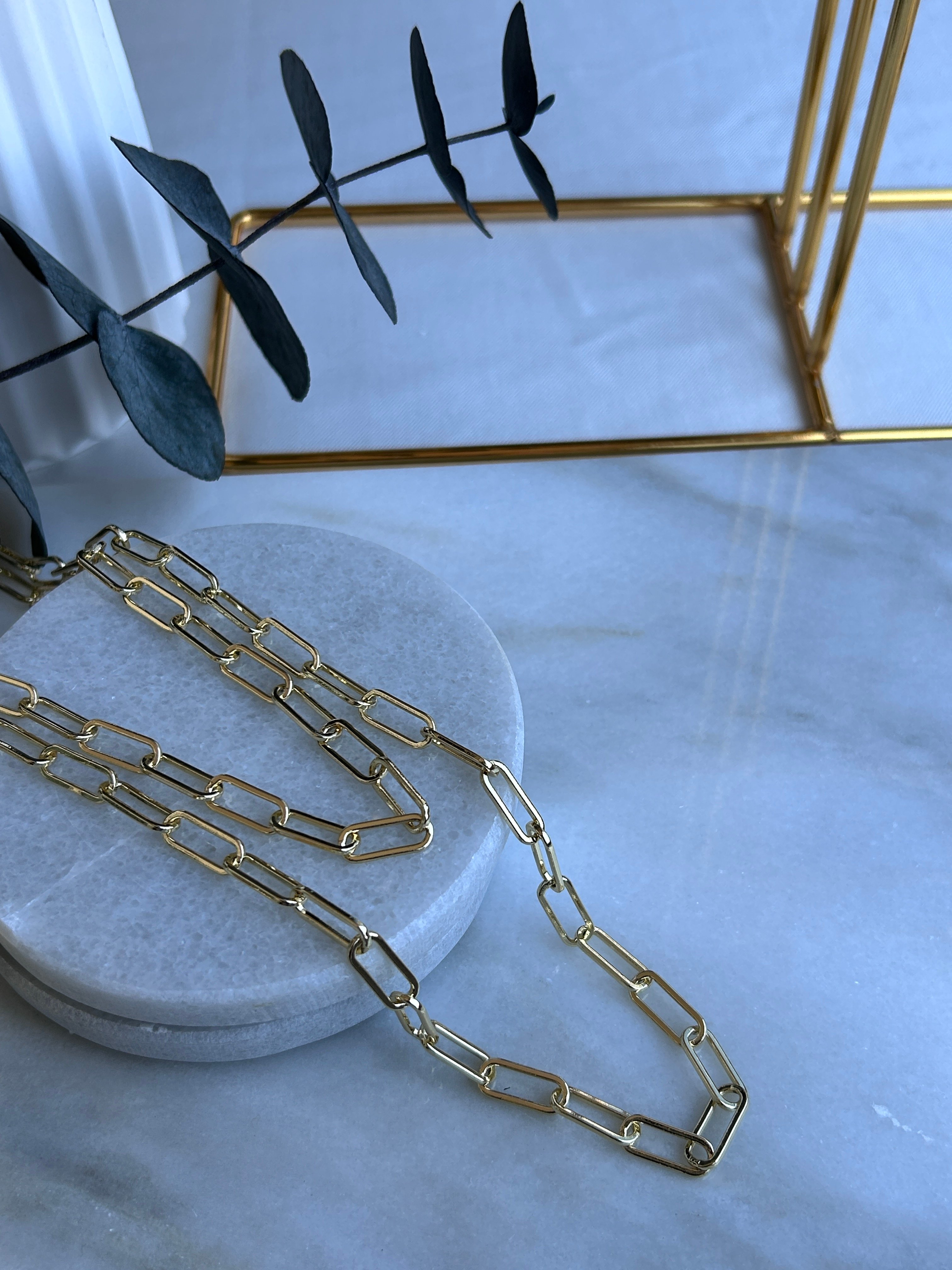 Vip Özel Seri 14K 60 Cm Büyük Ataç Kolye