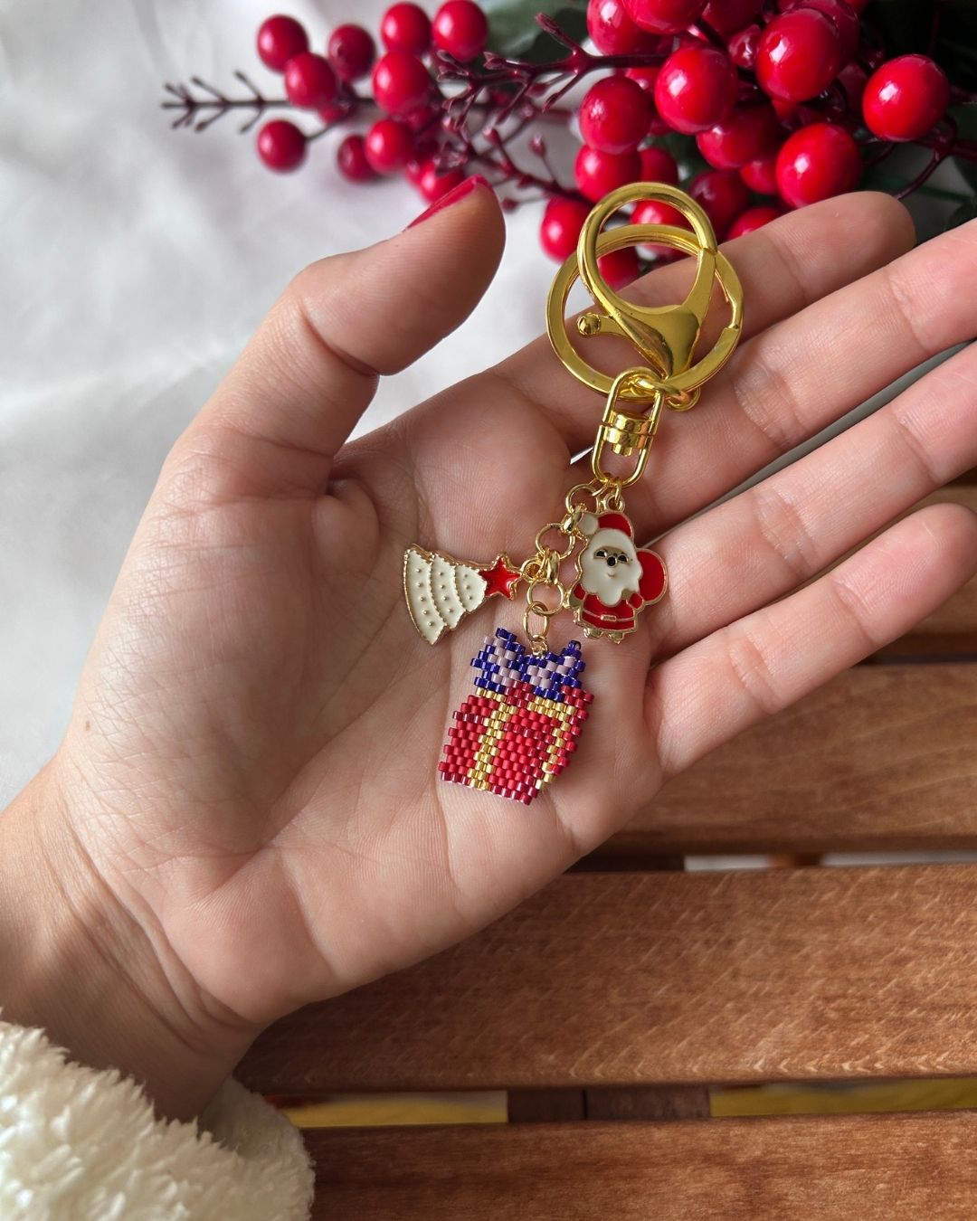 Noel Hediye Paketi Miyuki Tasarım Anahtarlık & Çanta Charm