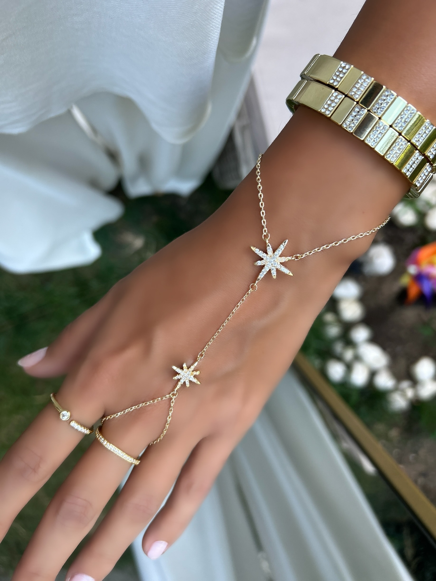 Vip Özel Seri 14K Taşlı Kutup Yıldızı Model Şahmeran