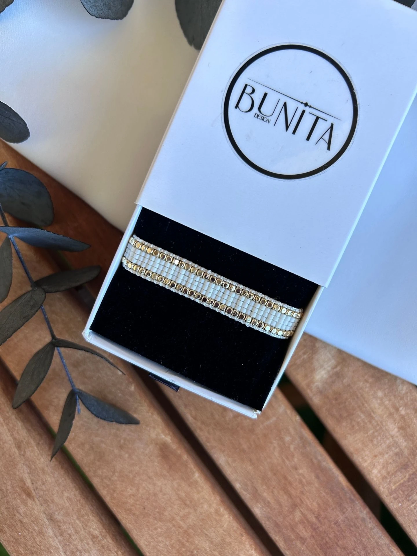 Gold Taş Detay Miyuki Bileklik