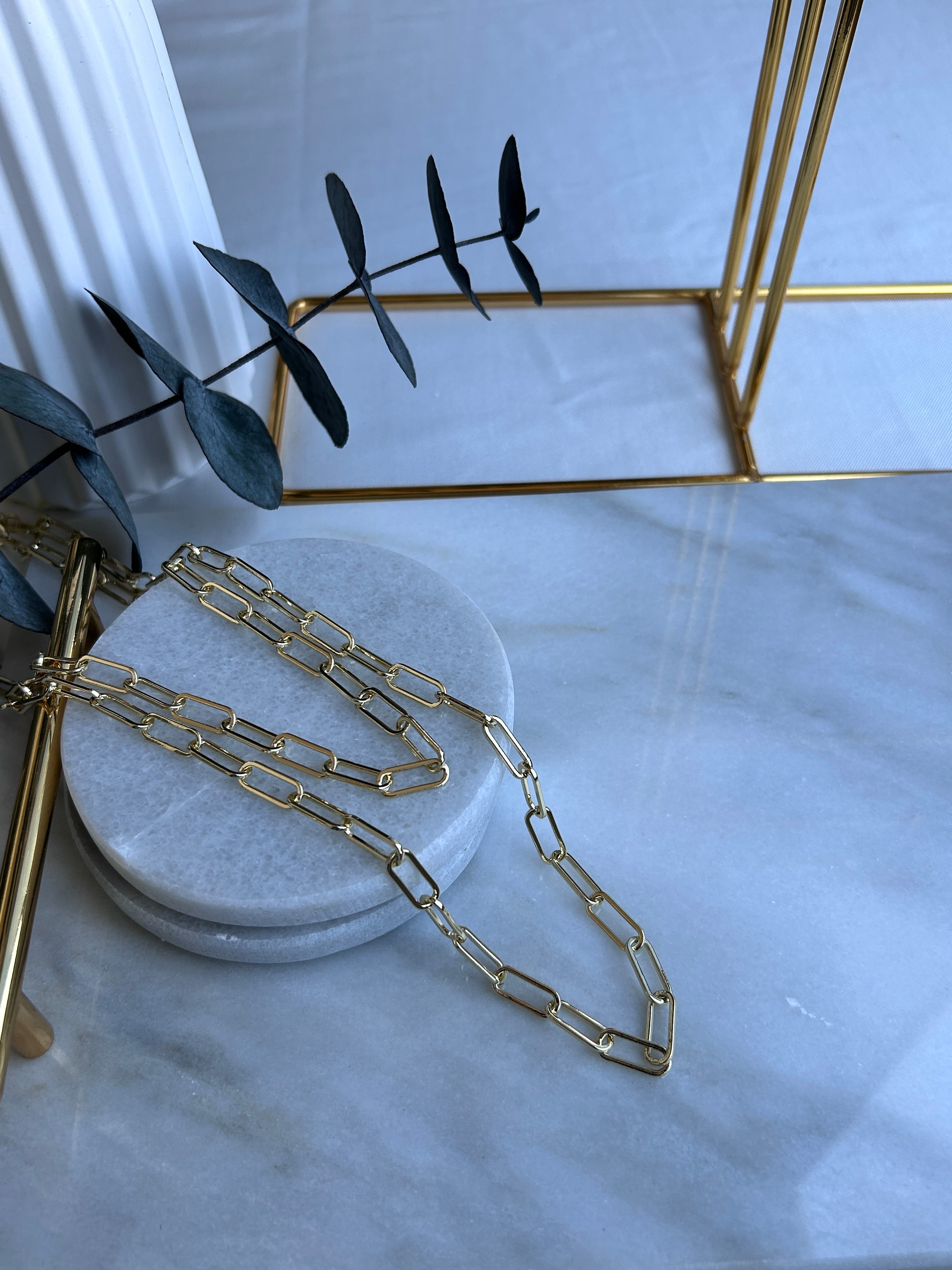 Vip Özel Seri 14K 60 Cm Büyük Ataç Kolye