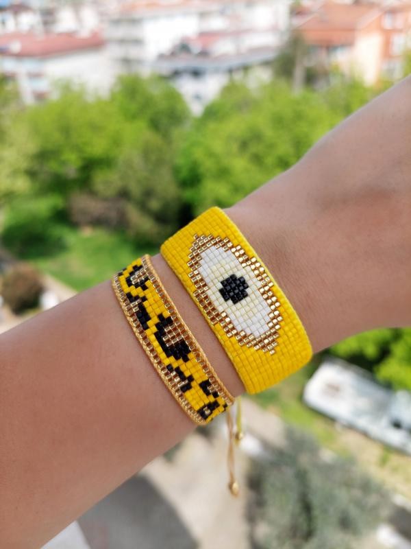 Leopar & Göz Miyuki Bileklik Seti