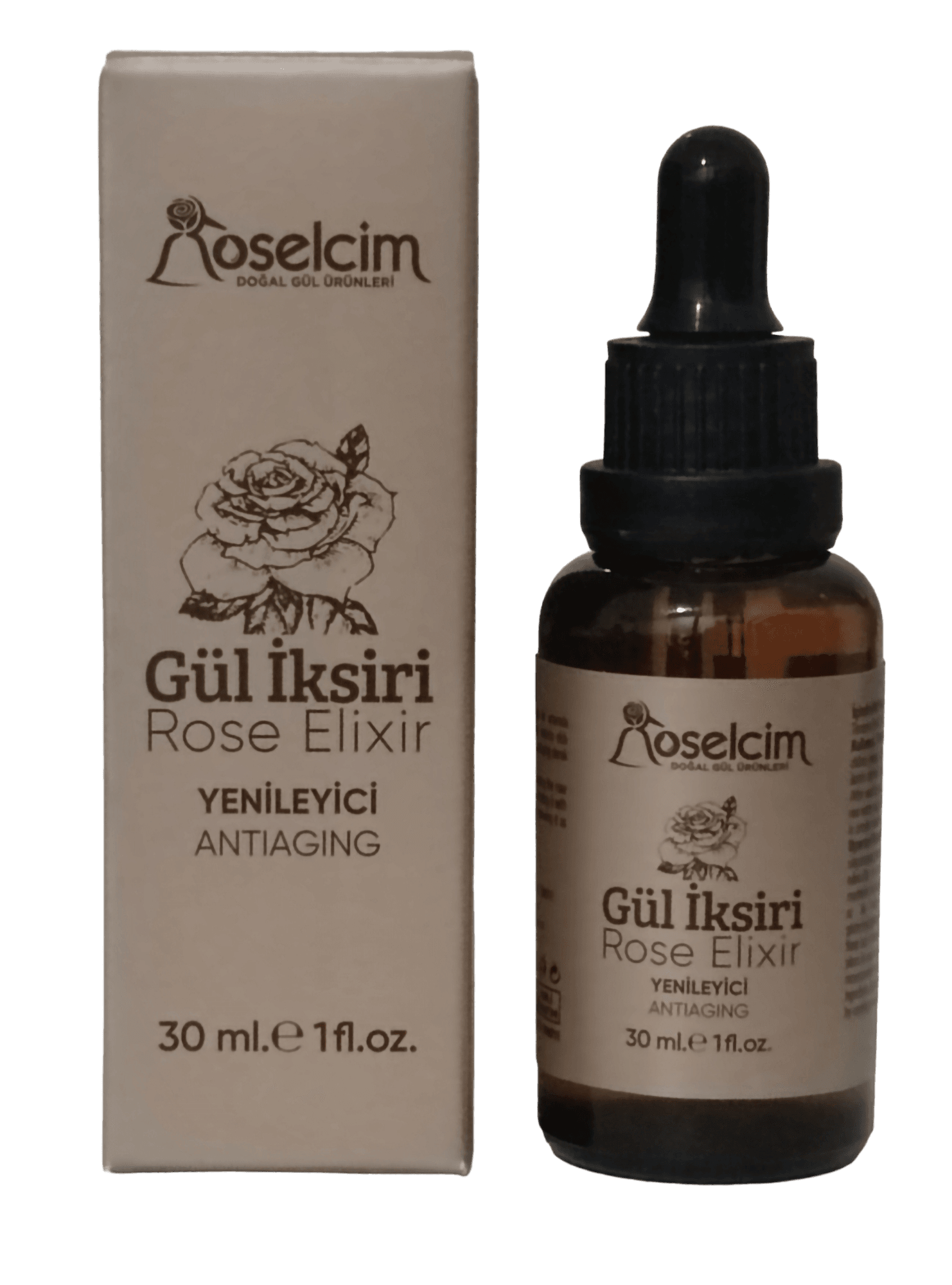 Gül İksiri 30 ml (Tıbbi Gül Yağı -Gül Maserasyon Yağı)