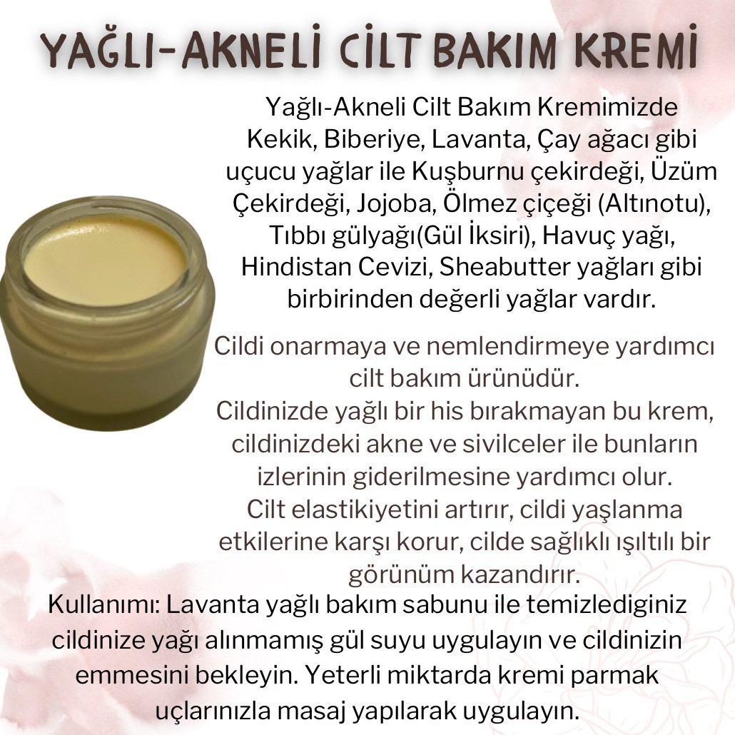 Yağlı-Akneli Cilt Bakım Kremi (30 gr)