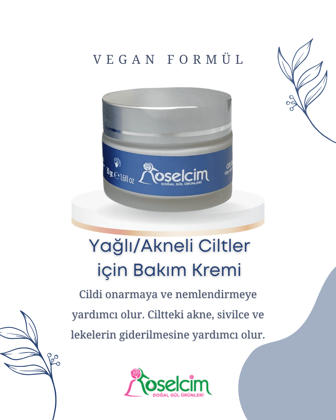 Yağlı-Akneli Cilt Bakım Kremi (30 gr)