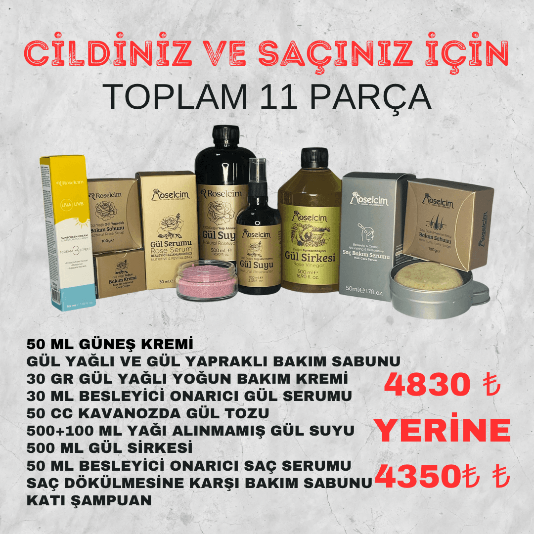 CİLDİNİZ VE SAÇINIZ İÇİN HEPSİ BİR ARADA