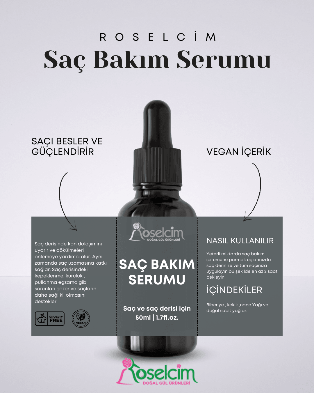 Besleyici ve Onarıcı Saç Bakım Serumu (50ml)