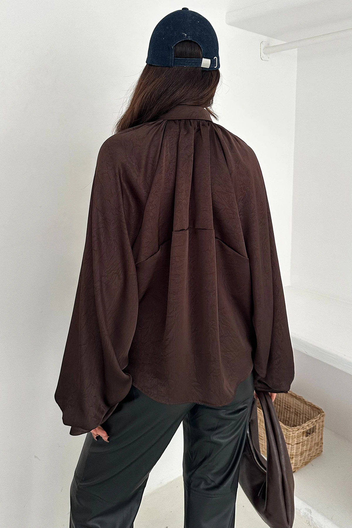 Kadın Balon Kol Büzgülü Ceket – Flow Ease