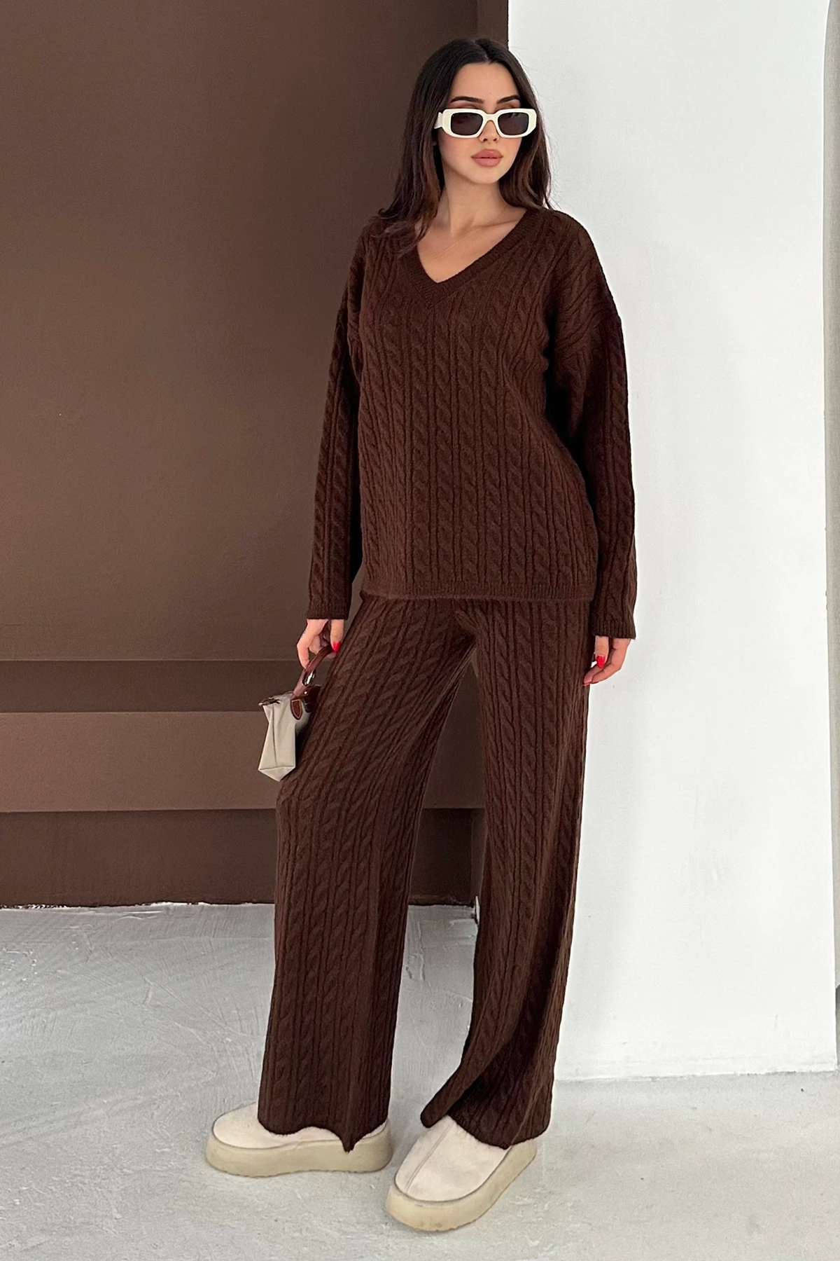 Kadın Örgü Triko Takım – Cozy Texture