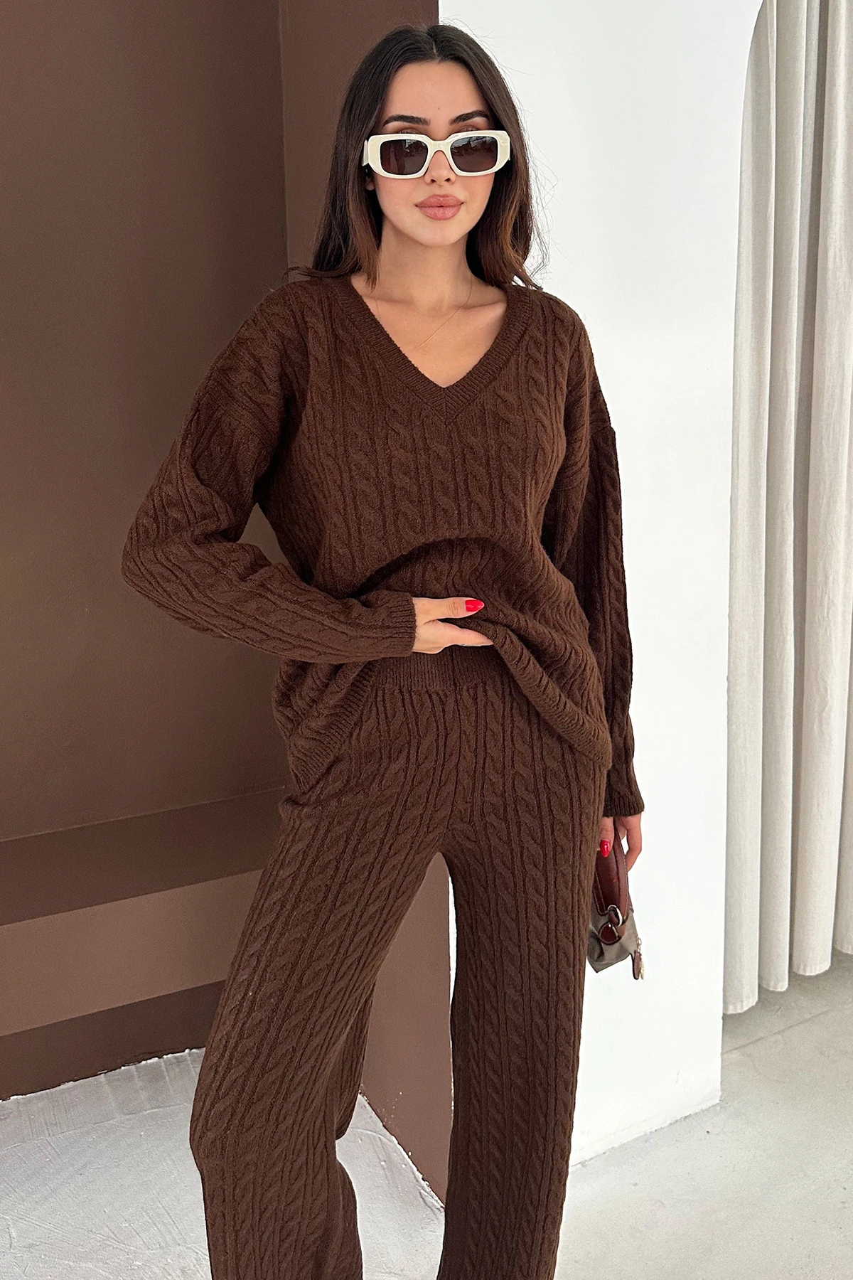 Kadın Örgü Triko Takım – Cozy Texture