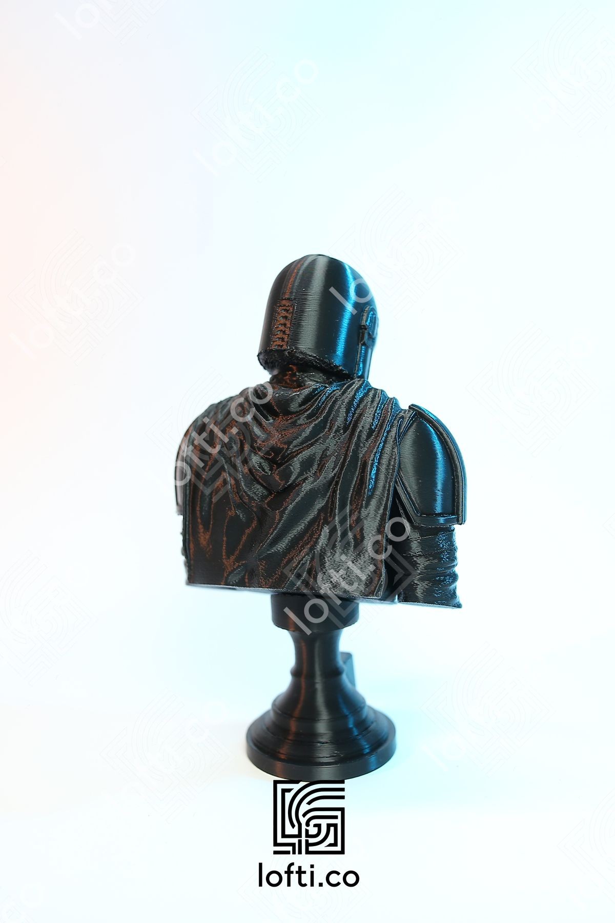 Mandalorian Büst - Siyah Star Wars Mandalorian Figürü - 15cm Mandalorian Büstü