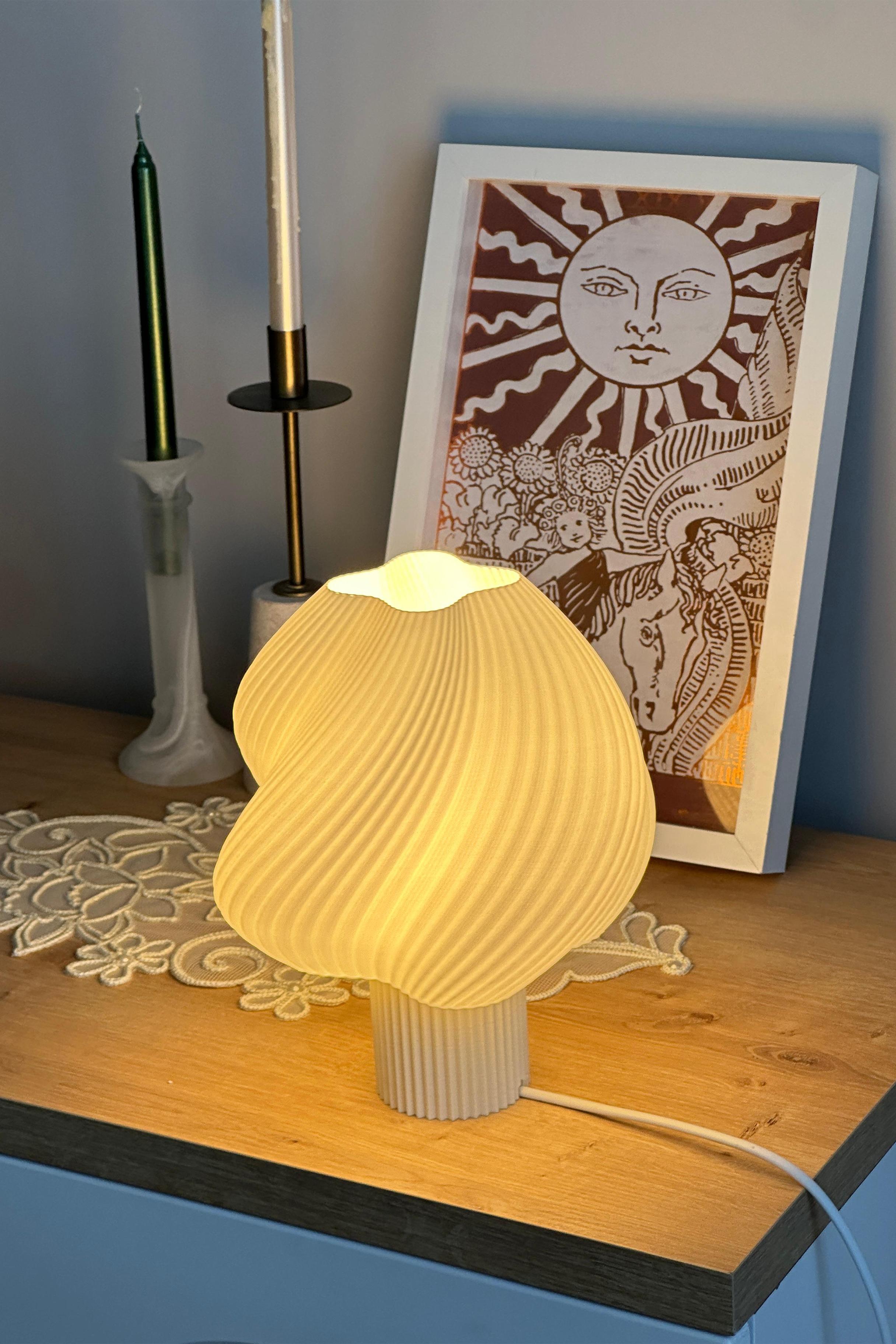 Sopran - Yeni Nesil Pinterest Abajur – İskandinav Tarzda Lamba 25 cm Aydınlatma - Krem
