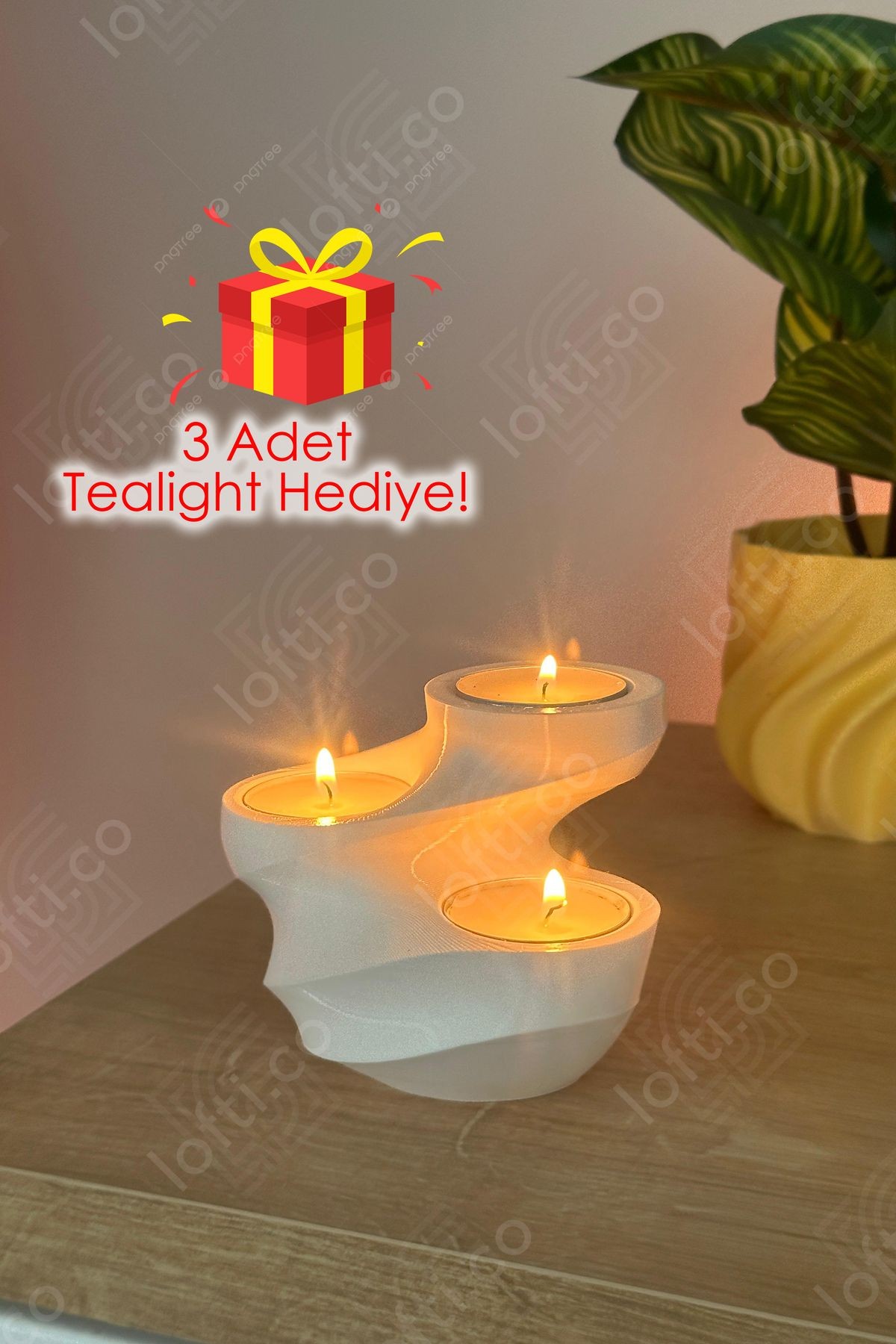 Dekoratif Tealight Tutucu - Dekoratif Biblo