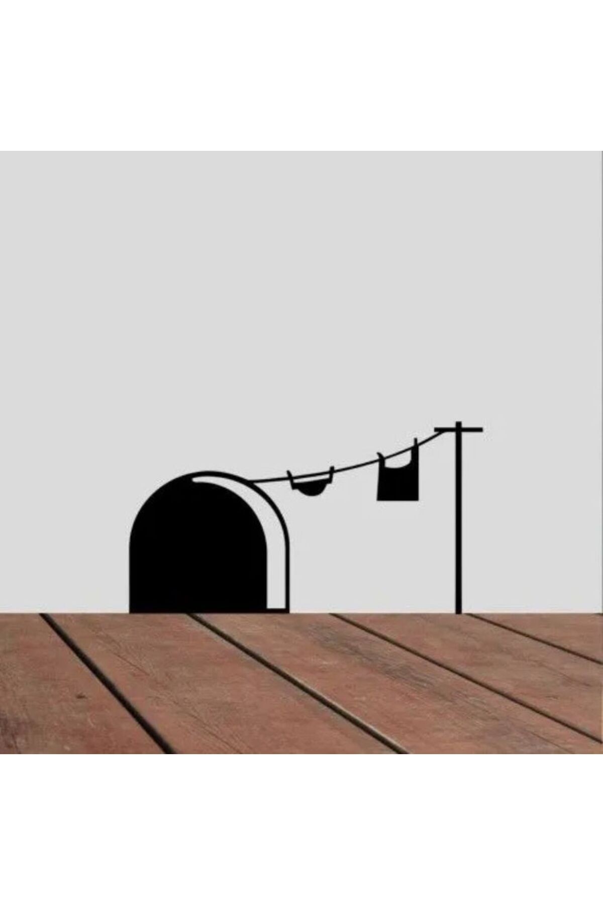 Fare Deliği Duvar Dekoru - Eğlenceli Duvar Dekoru - Anahtarlık Hediyeli