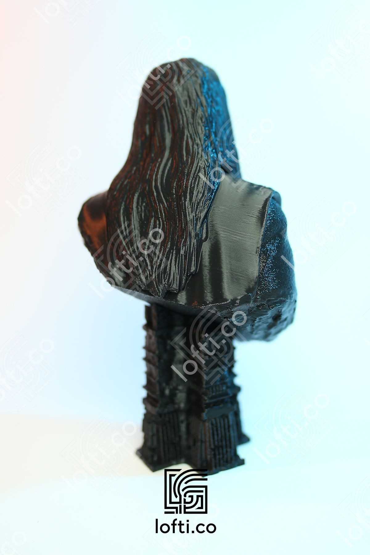 Saruman Büst Yüzüklerin Efendisi - Saruman Figür - Saruman Siyah Plastik Obje 14 Cm