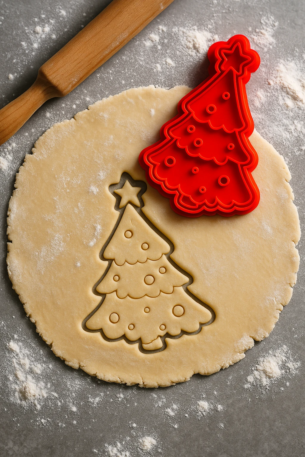 Yılbaşı Temalı Kurabiye Kalıbı Seti – 10 Parça Şekillendirici & Kesici Set 🎅🍪