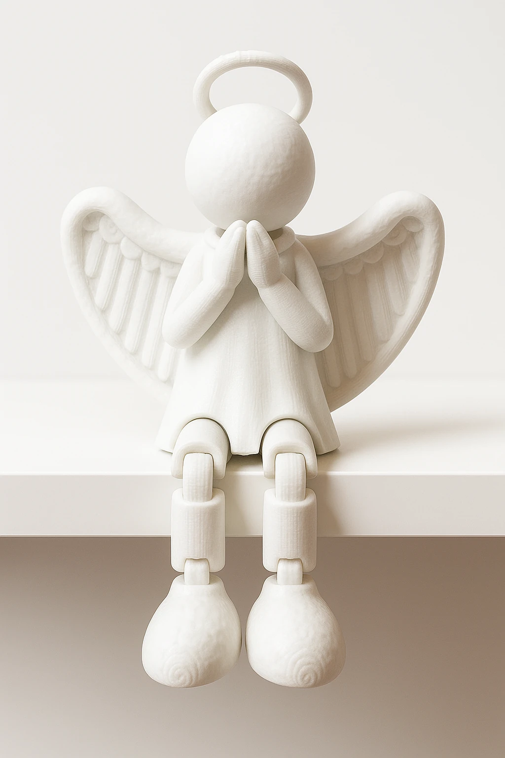 Hareketli Ayaklar 4'lü Yılbaşı Süsleme Seti 2026 - Melek, Yılbaşı Ağacı, Kozalak, Yılbaşı Topu