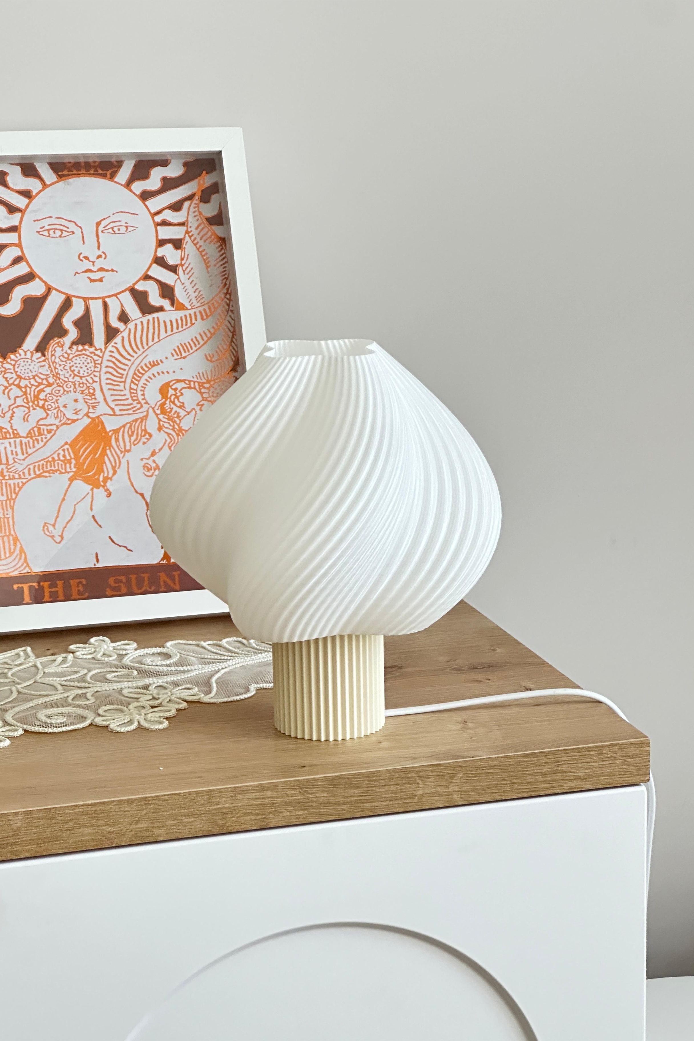Sopran - Yeni Nesil Pinterest Abajur – İskandinav Tarzda Lamba 25 cm Aydınlatma - Krem