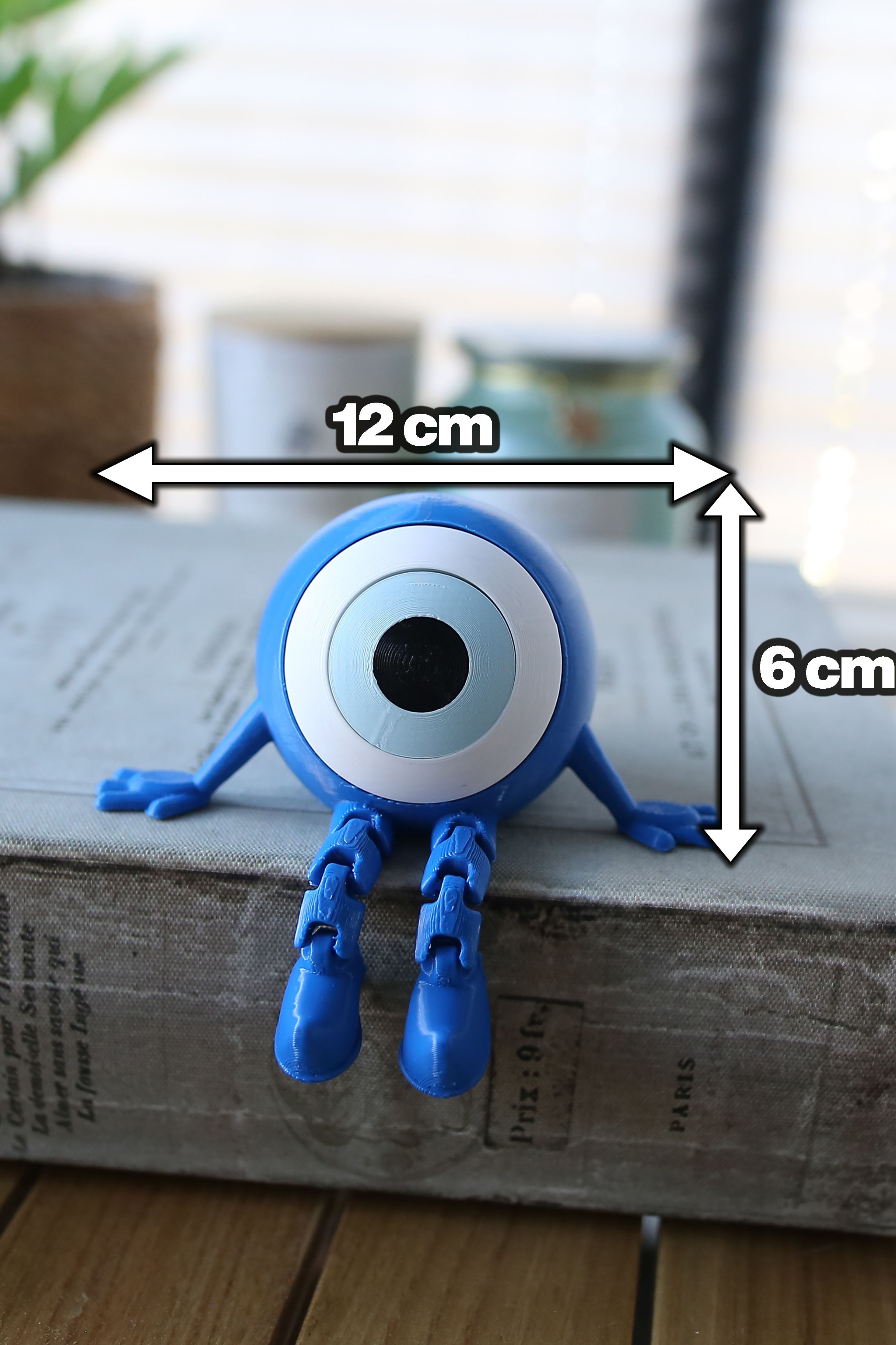 Sevimli Nazarlık - Kem Gözlere Karşı Şirin Nazar Boncuğu - 12 cm - Ayakları Hareketli