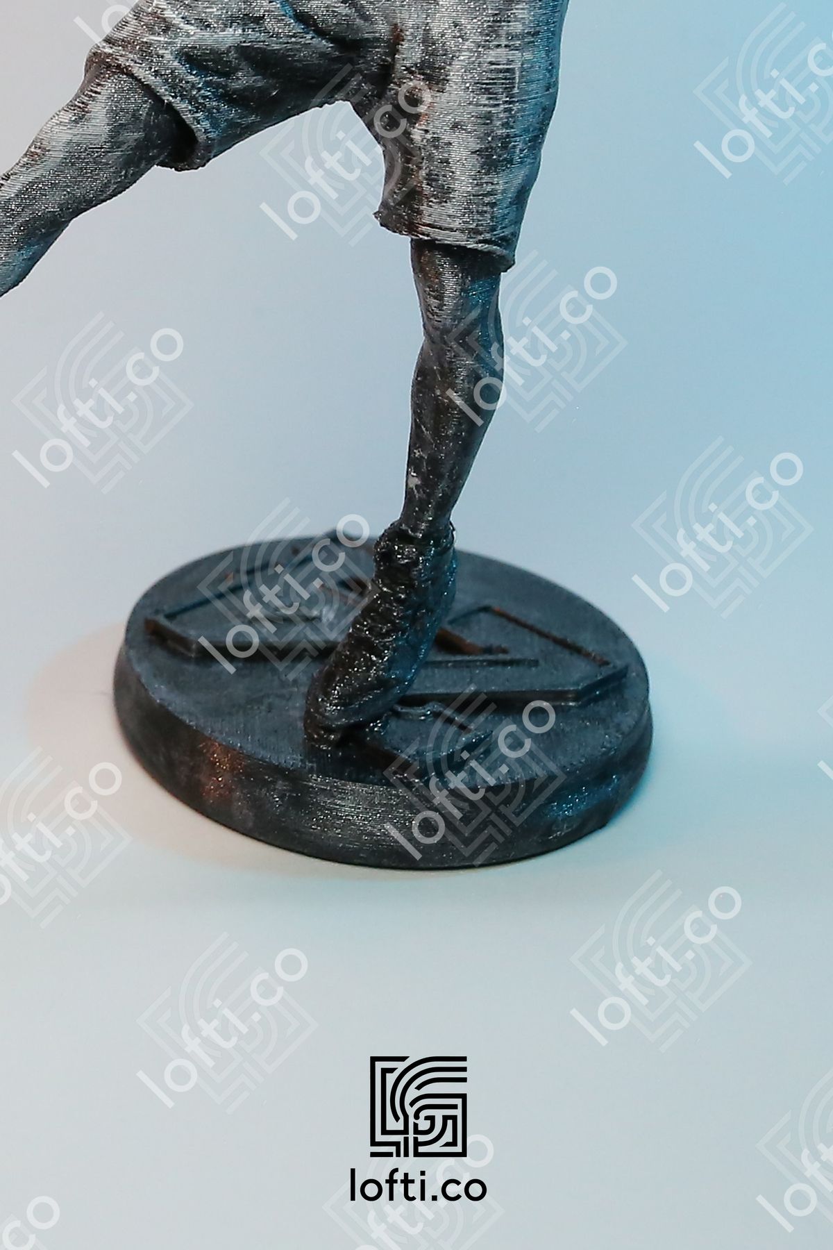 Kobe ve Messi Figür -Kobe ve Messi Büst - Metal Görünümlü Boyalı Plastik Obje 14 cm