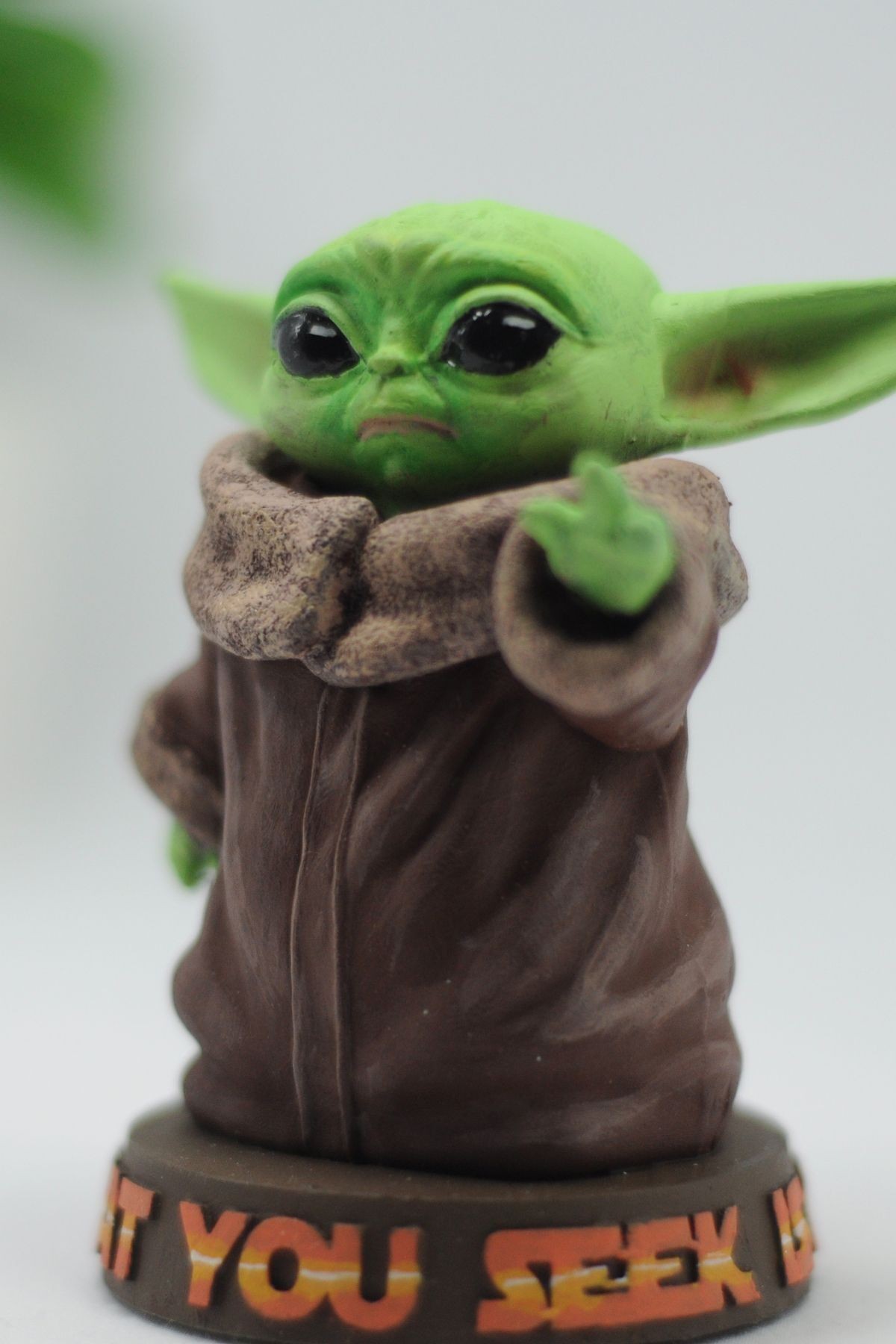 Baby Yoda Star Wars El Boyaması Figür 10 Cm