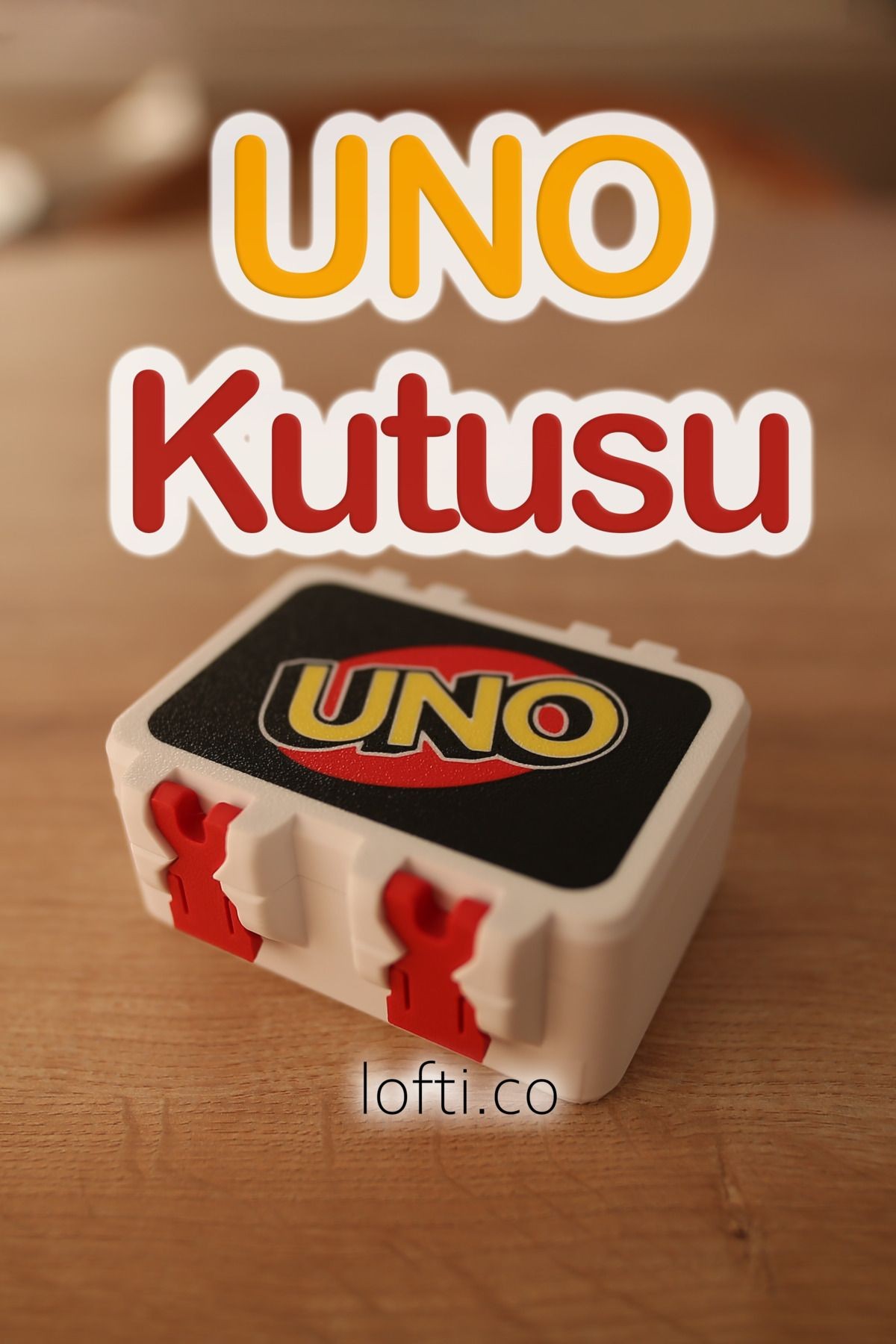 Uno Kart Oyunu Saklama Kutusu - Uno Kart Kutusu