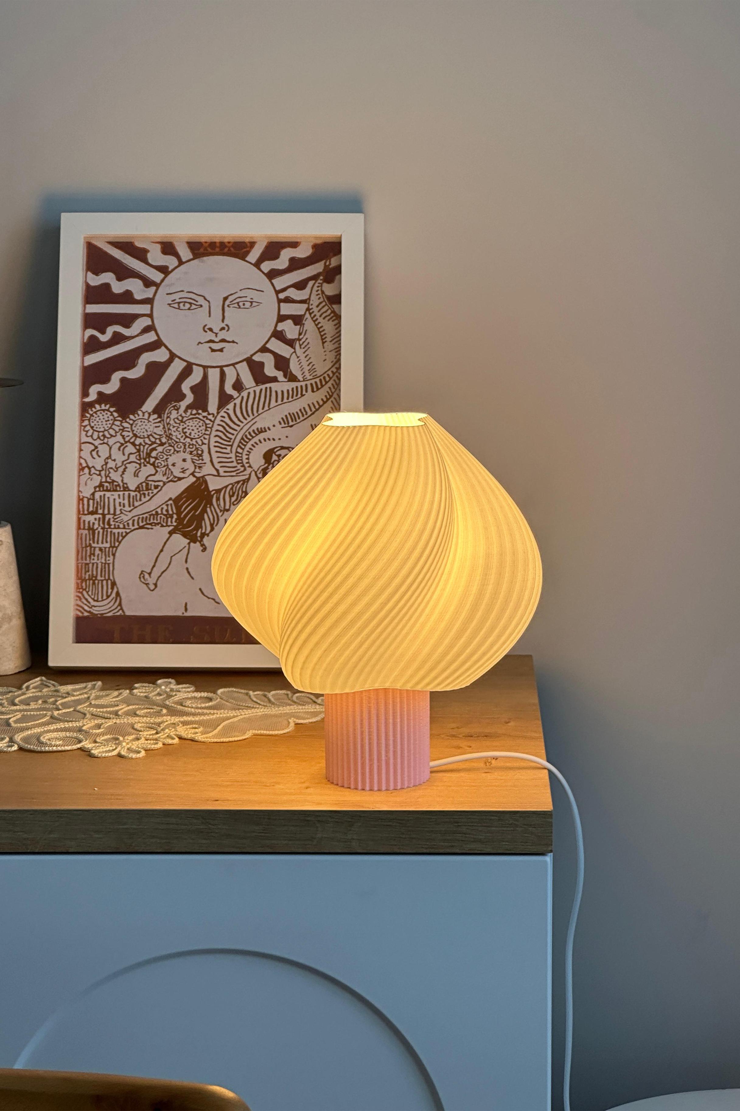 Sopran - Yeni Nesil Pinterest Abajur – İskandinav Tarzda Lamba 25 cm Aydınlatma - Pembe